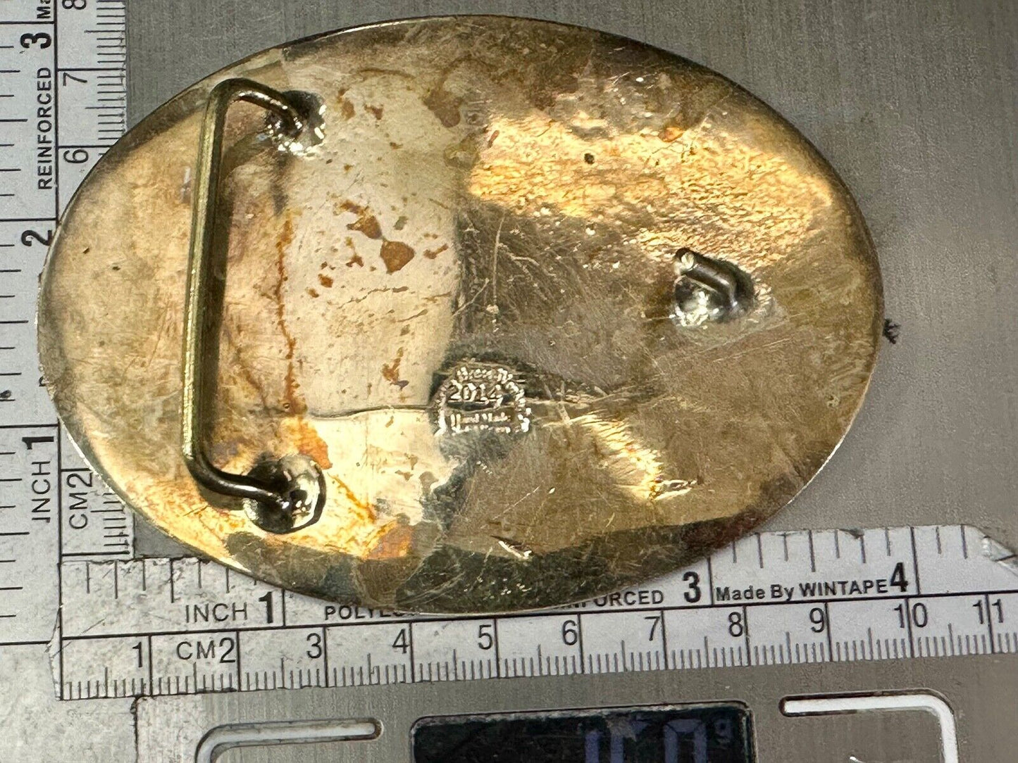 Big Horn Outdoor Adventure Show INWC 2015 Anacortes solid brass belt buckle