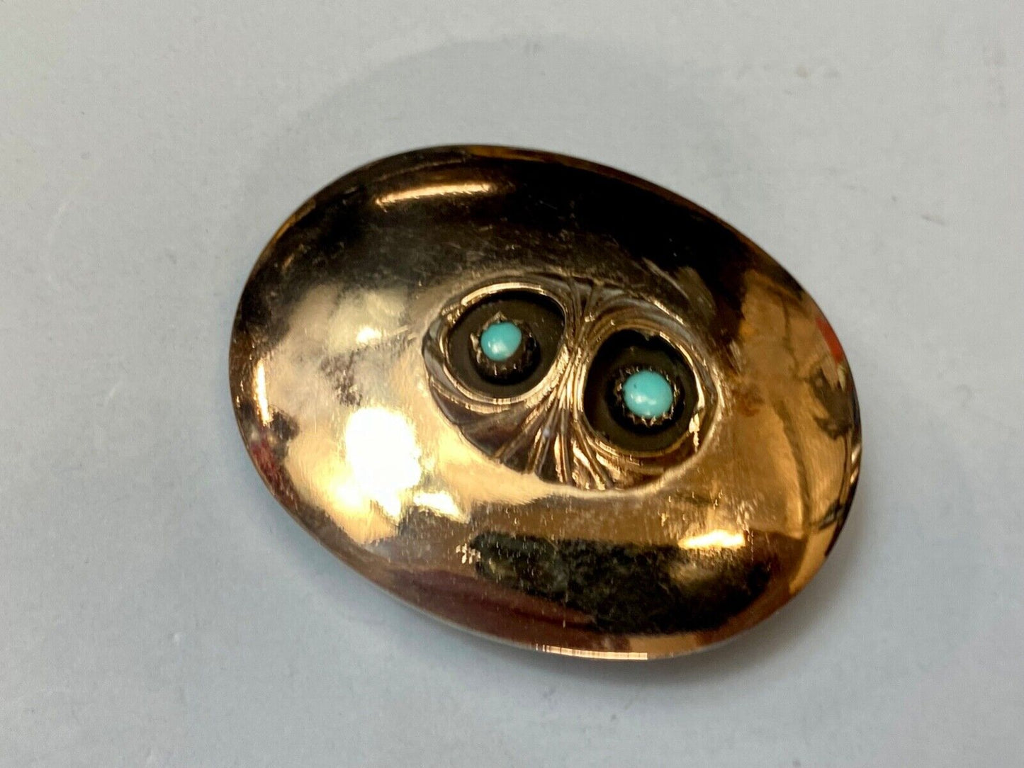 B Cayaditto Zuni Navajo Native American Belt Buckle - see BC hallmark