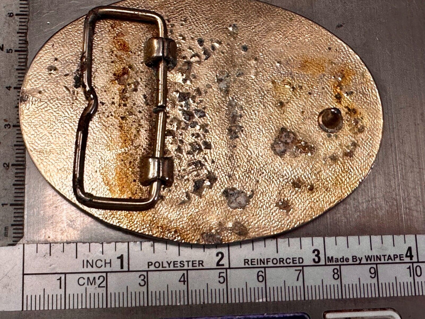 The Great Seal of Oklahoma 1907 Commemorative Vintage Belt Buckle
