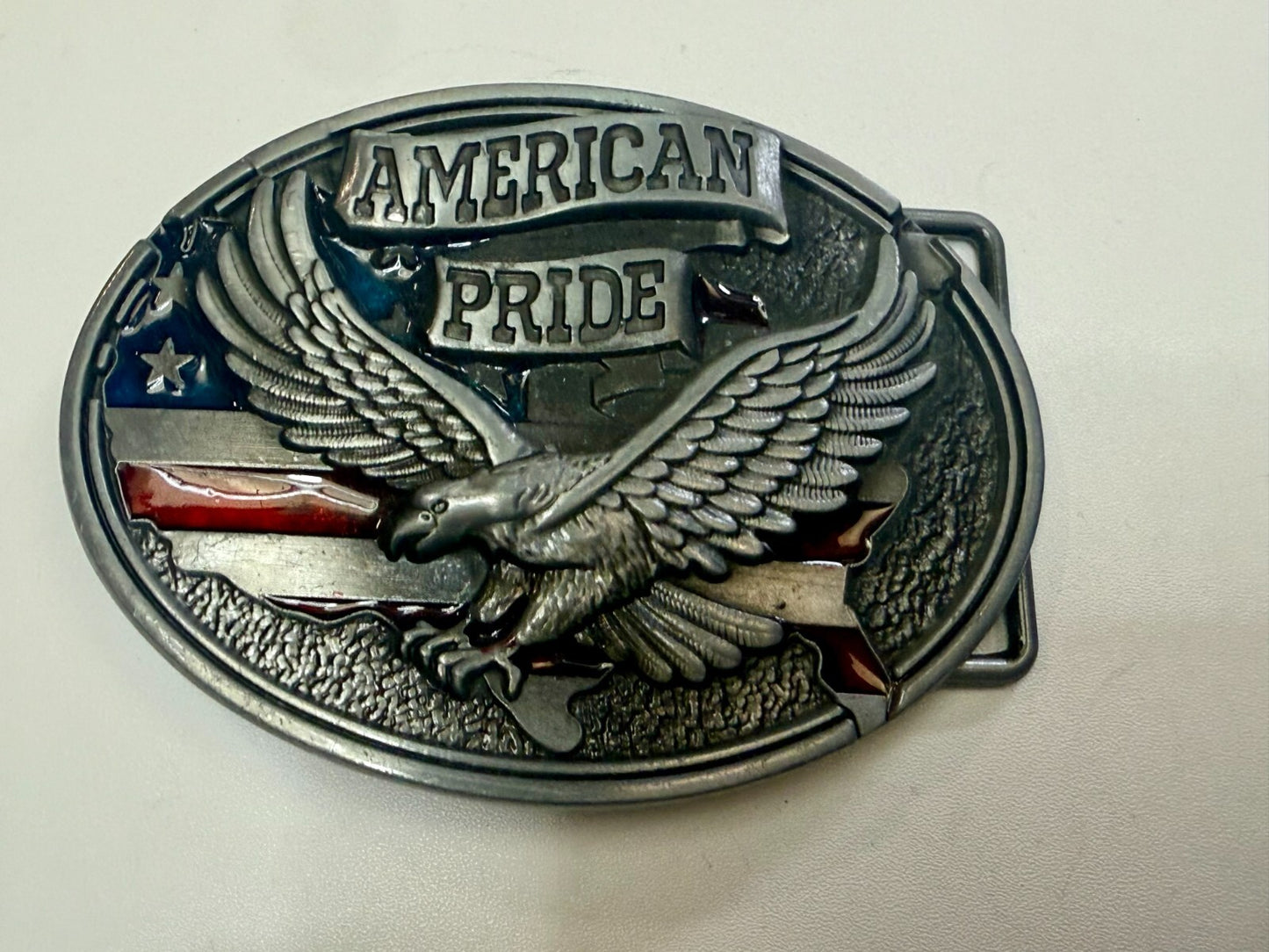 American Pride - Patriotic USA United States Flag and Eagle Belt Buckle