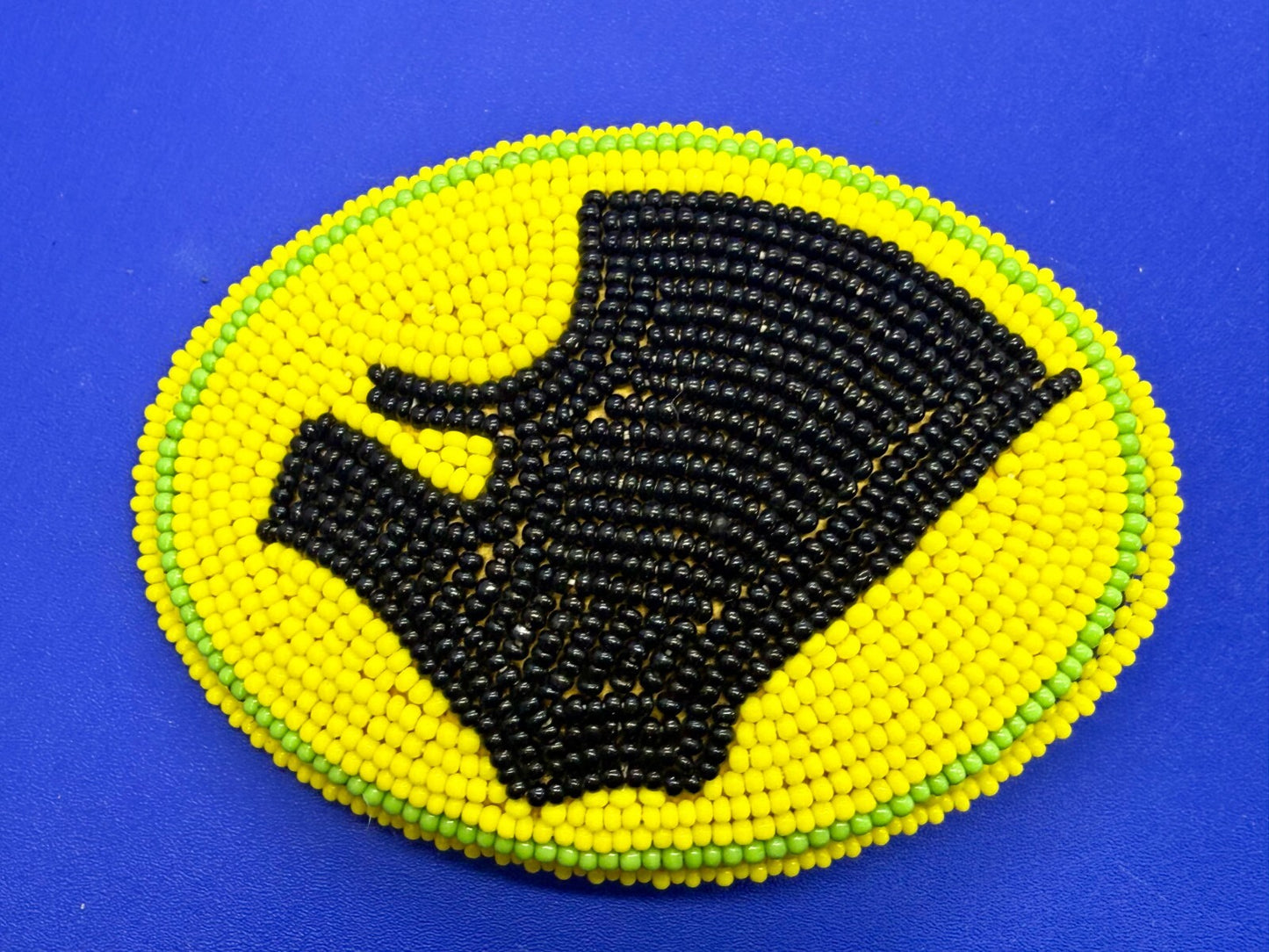 Bead Native American Indian Artisan Made Vintage Belt Buckle