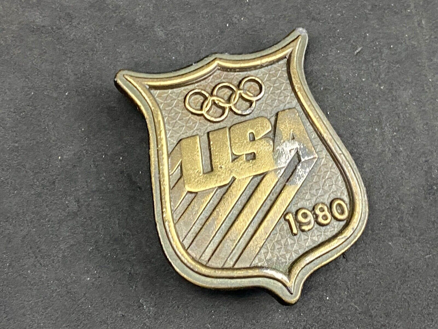Vintage 1980 Olympics USA Sports Teams belt buckle by Bergamot