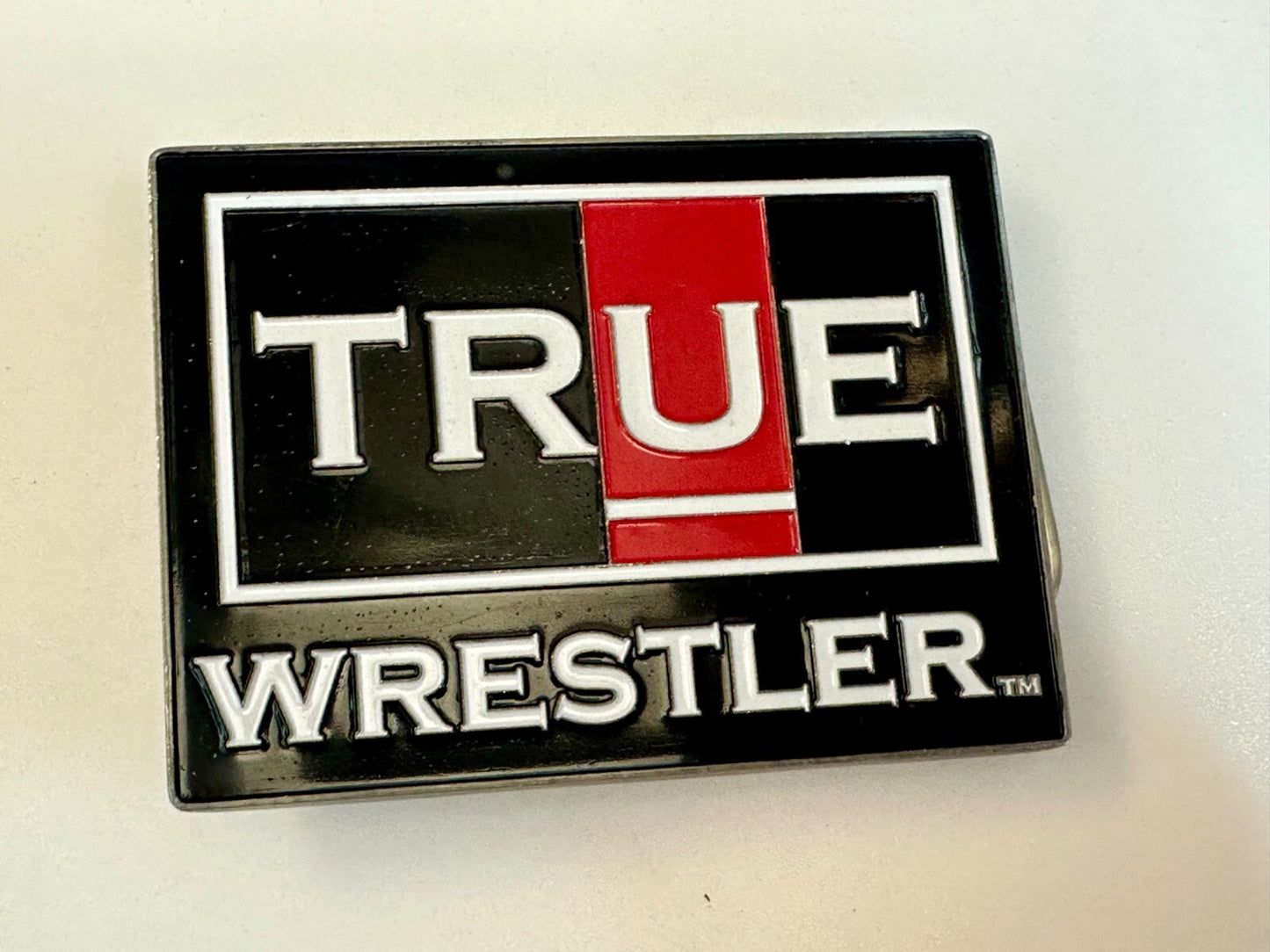 True Wrestler Apparel Enameled Rectangular Belt Buckle