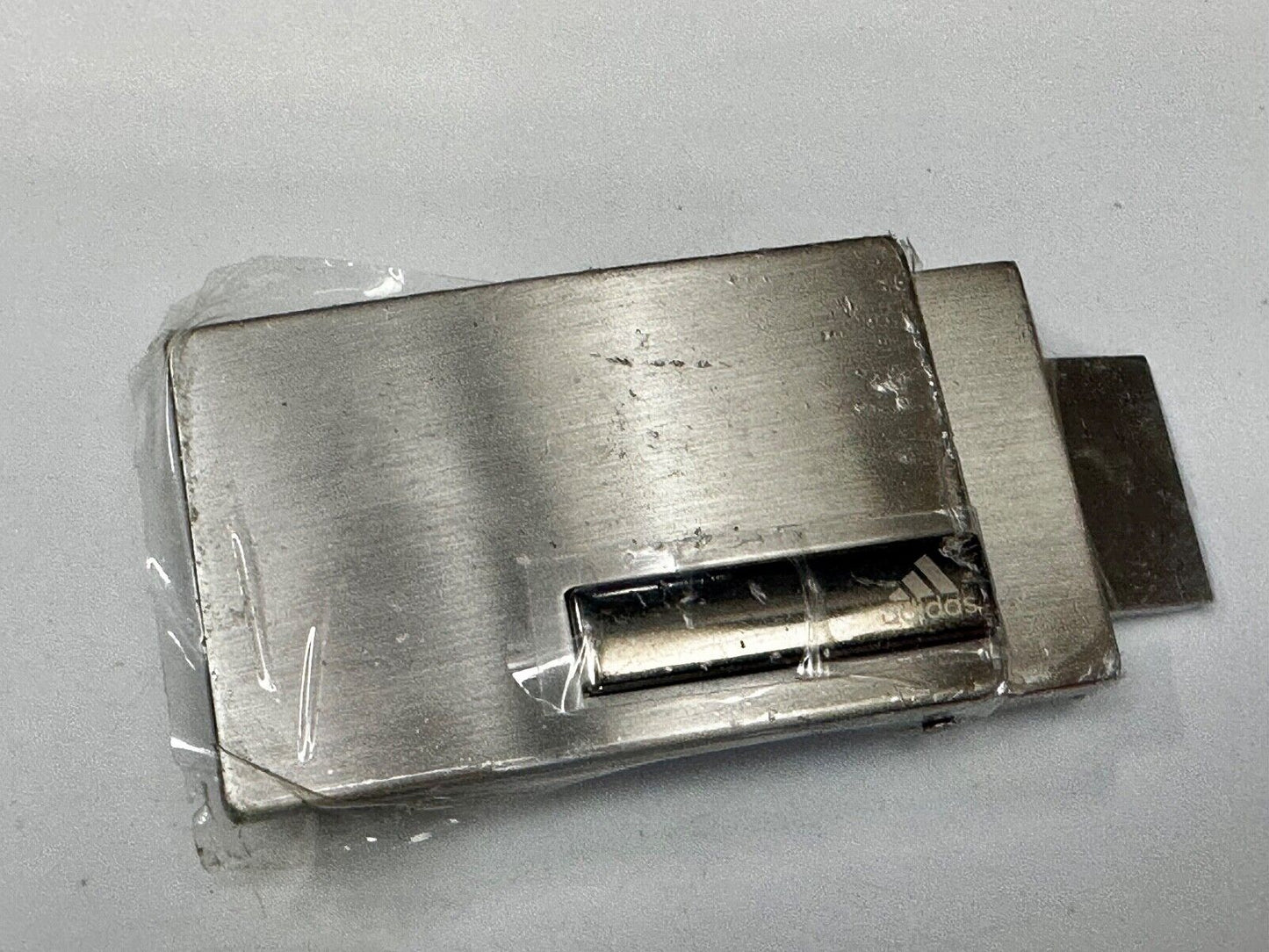 Adidas Clamp On Silver Tone Belt Buckle