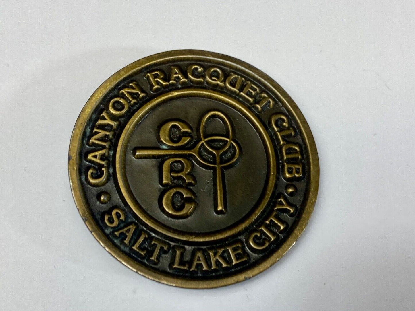 Vintage CRC - Salt Lake City Canyon Racquet club restored belt buckle