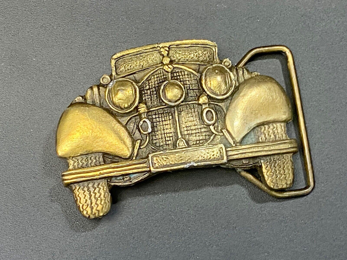 Vintage Figural Cut out Antique Car Collectors Ford? belt buckle by PPI Denver