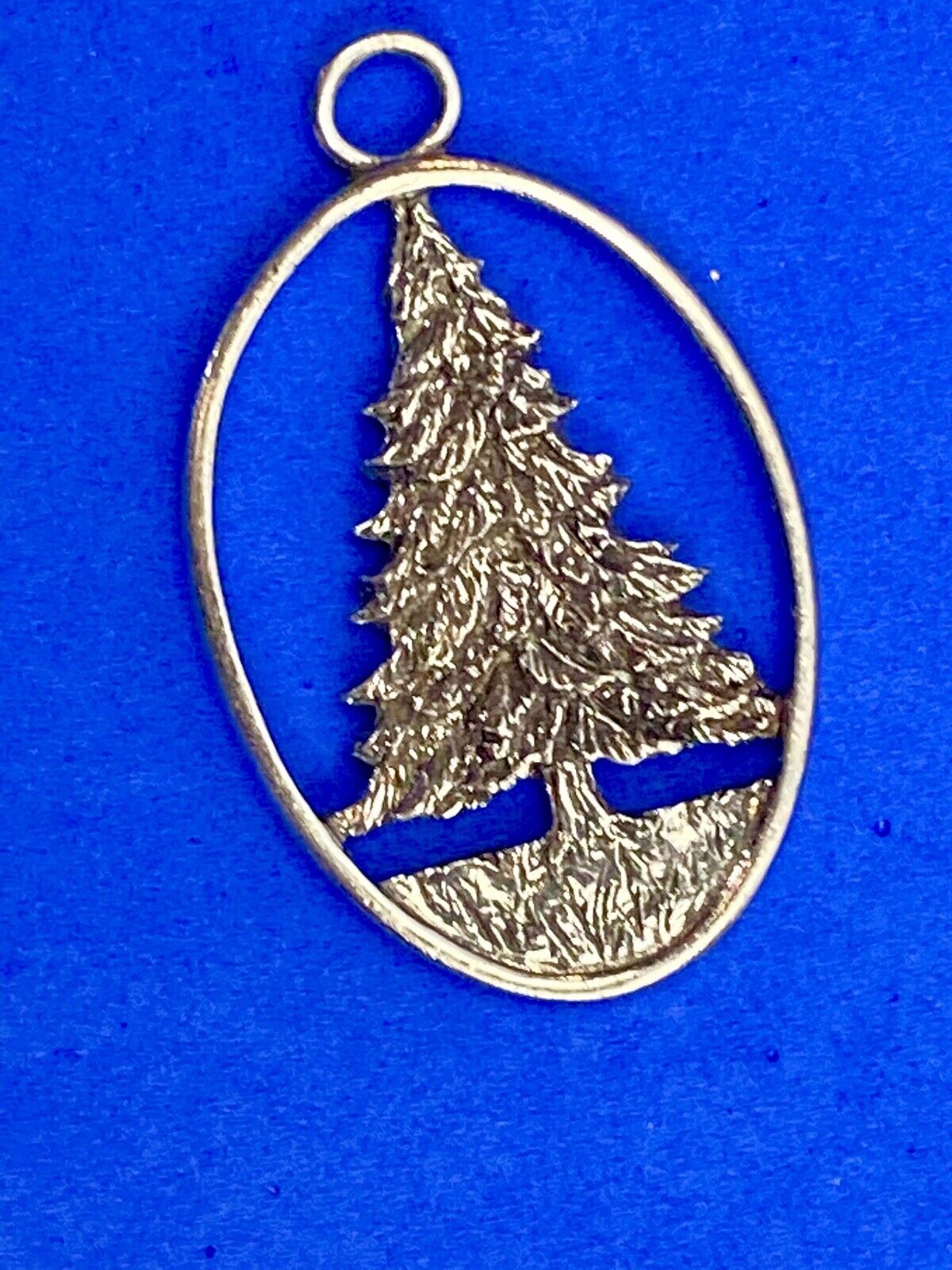 Vintage 1992 Pewter Christmas Tree Ornament Signed SEAGULL ETAIN ZINN Canada