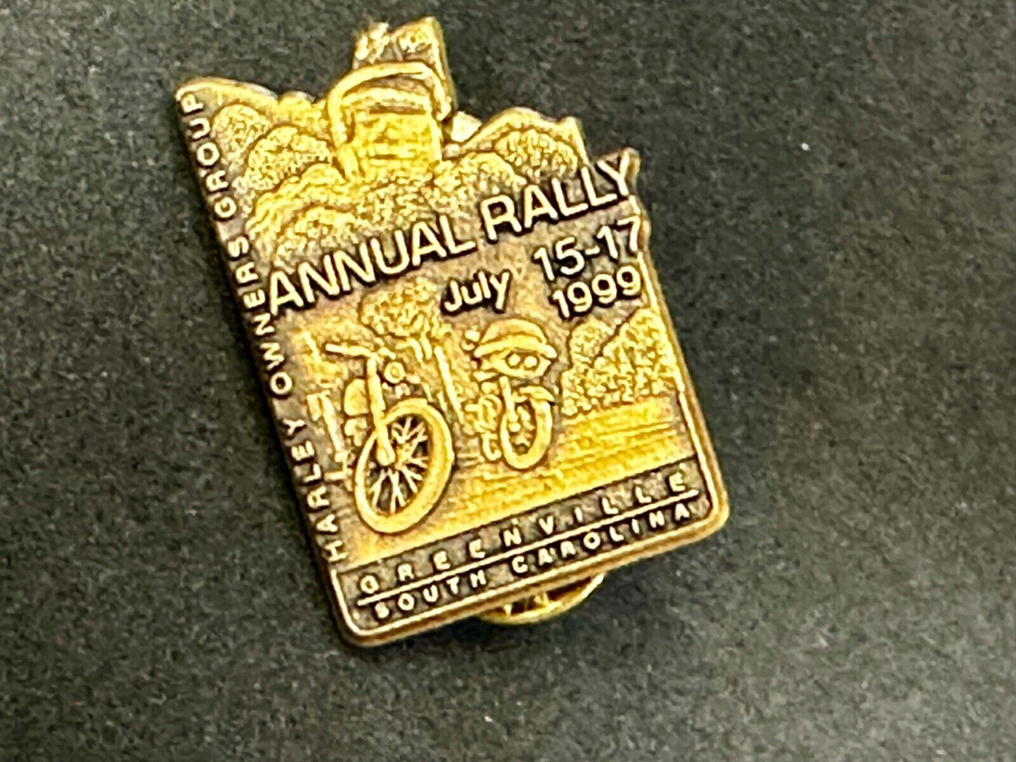 1999 Harley Davidson Owners Group ANNUAL RALLY South Carolina Vest Jacket pin