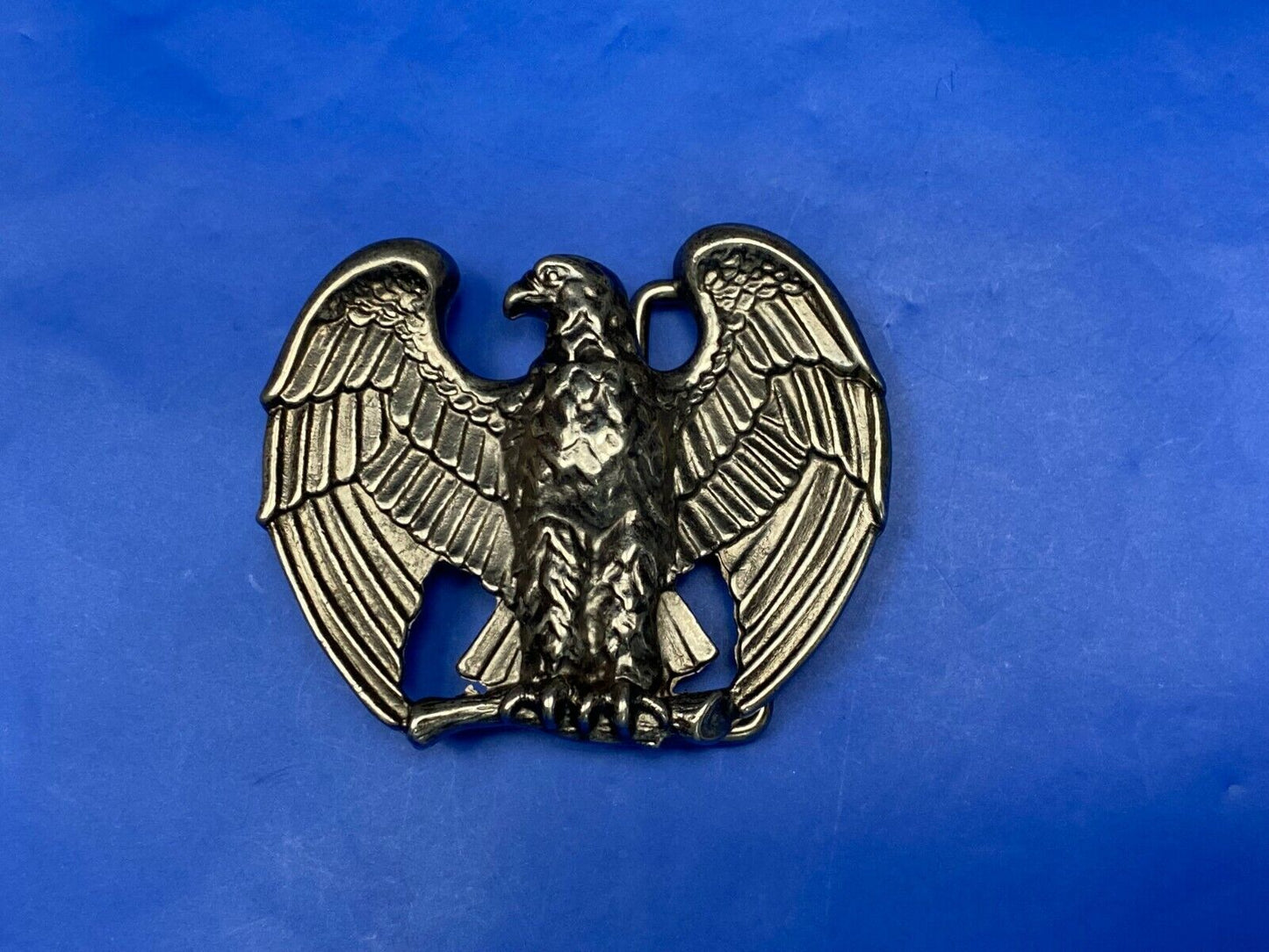 2.5" Belt Buckle Eagle Silver Metal Avon Spread Wings 3D Raptors Birds