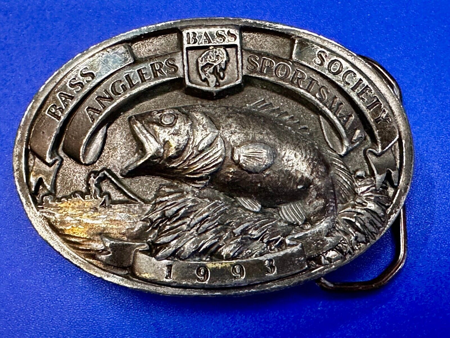 1993 Bass Anglers Sportsman Society Club Belt Buckle