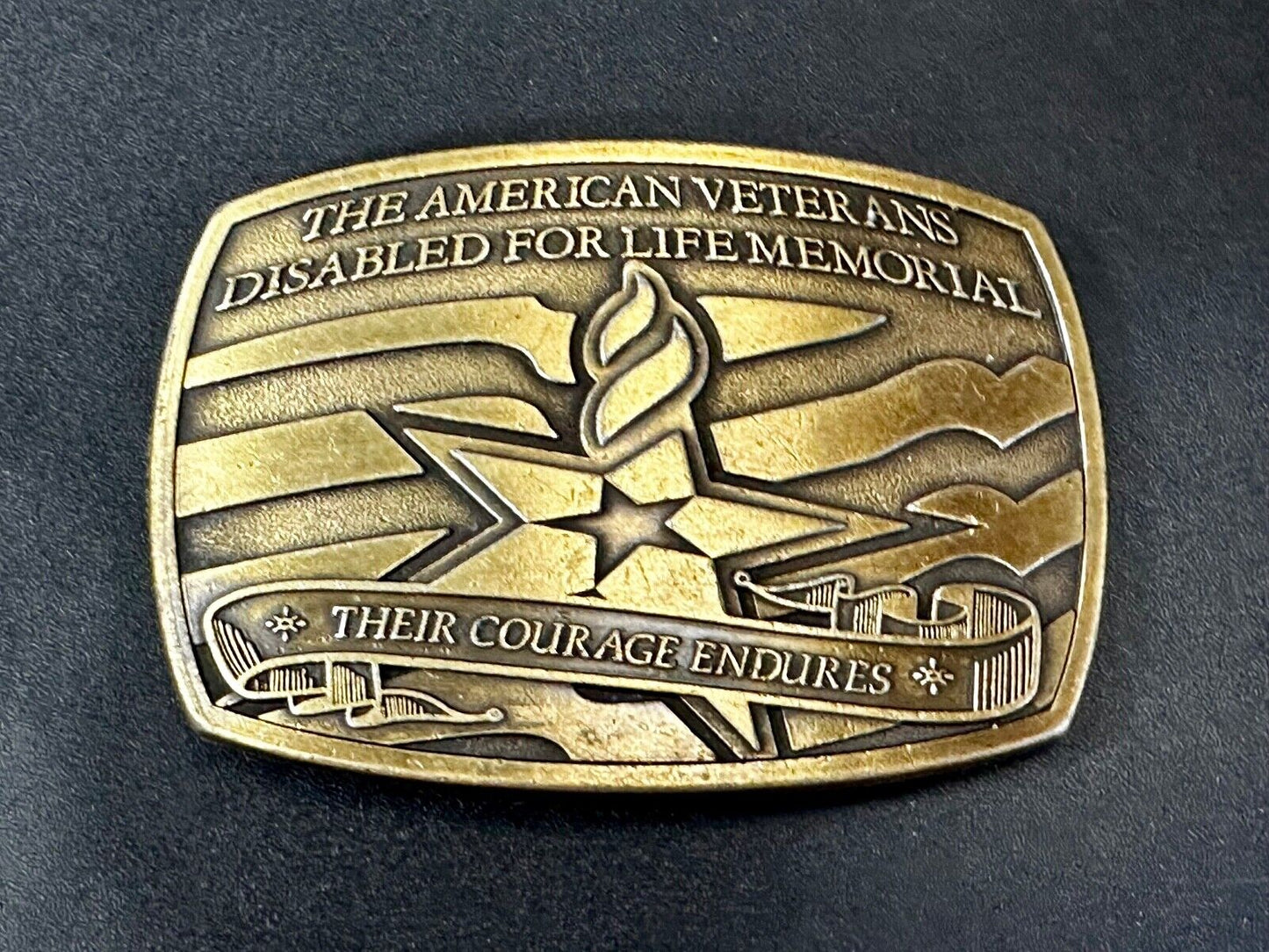 The American Veterans Disabled For Life Memorial Commemorative Belt Buckle