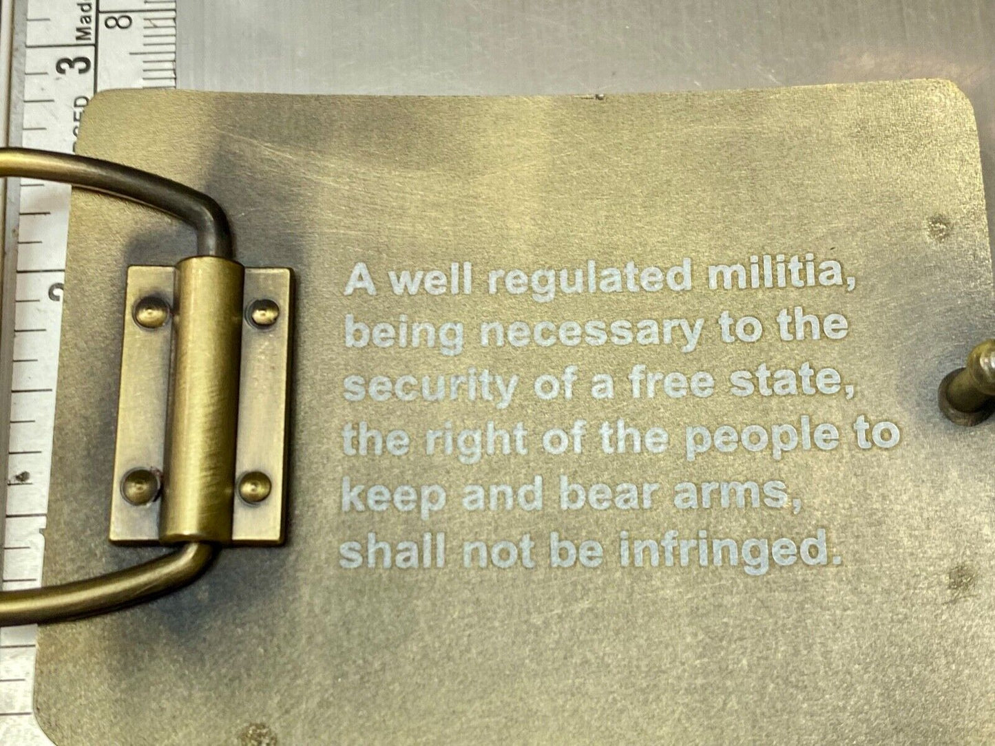 The Second Amendment is my Gun Permit belt buckle