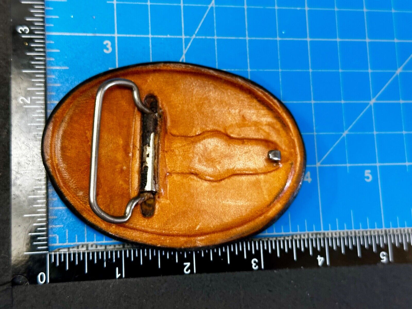 Artisan American Eagle Vintage Mixed Leather Belt Buckle