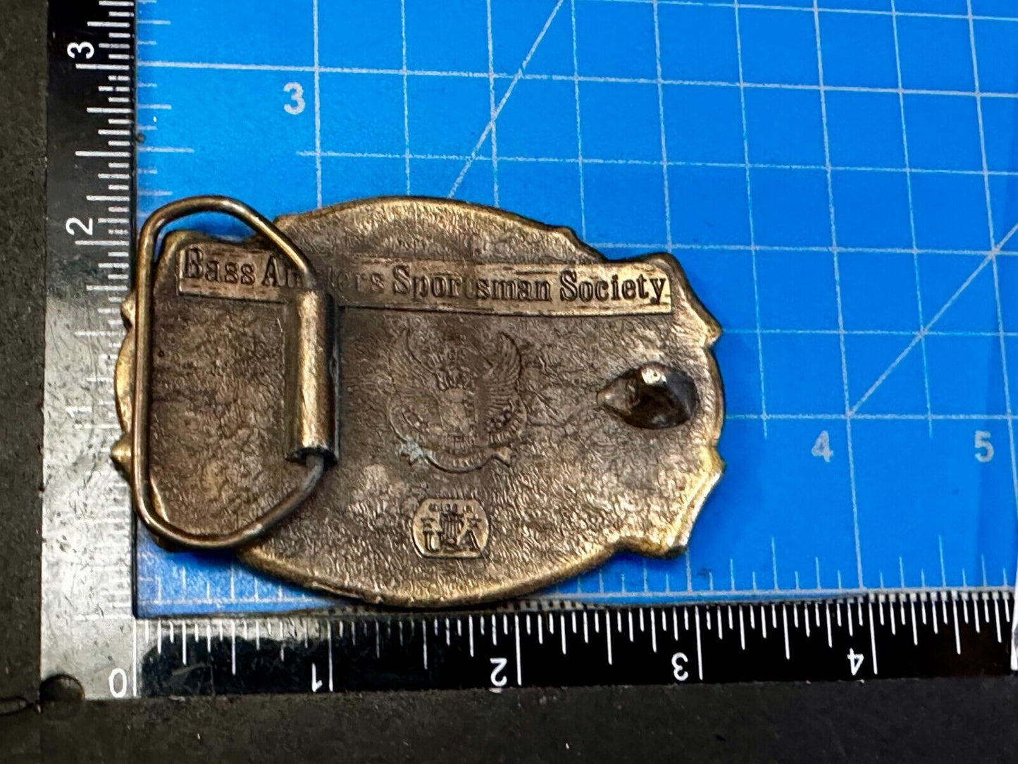 Bass Anglers Sportsman Society Fishing Club Belt Buckle
