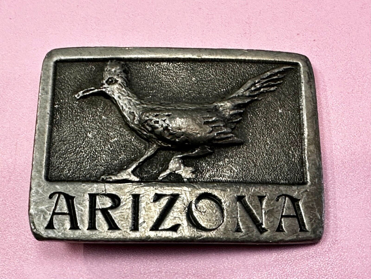 Arizona Roadrunner Southwestern Desert Bird VTG 1984 Belt Buckle by Sanchez Int.