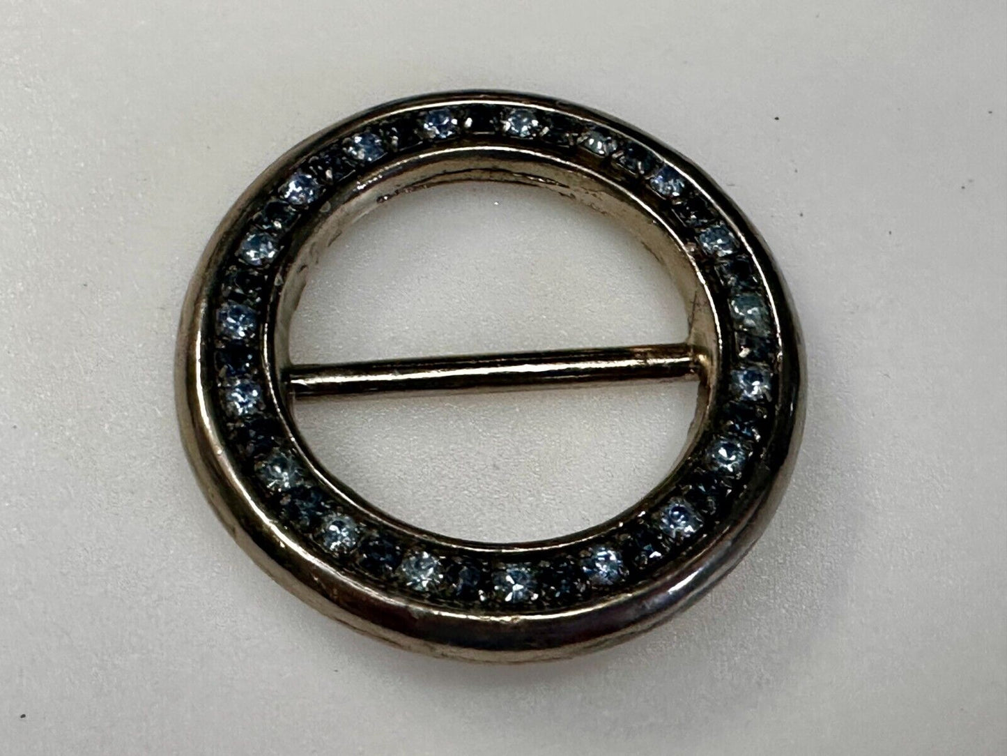 Beautiful Round Rhinestone Covered Replacement Dress Belt Scarf Slide Buckle
