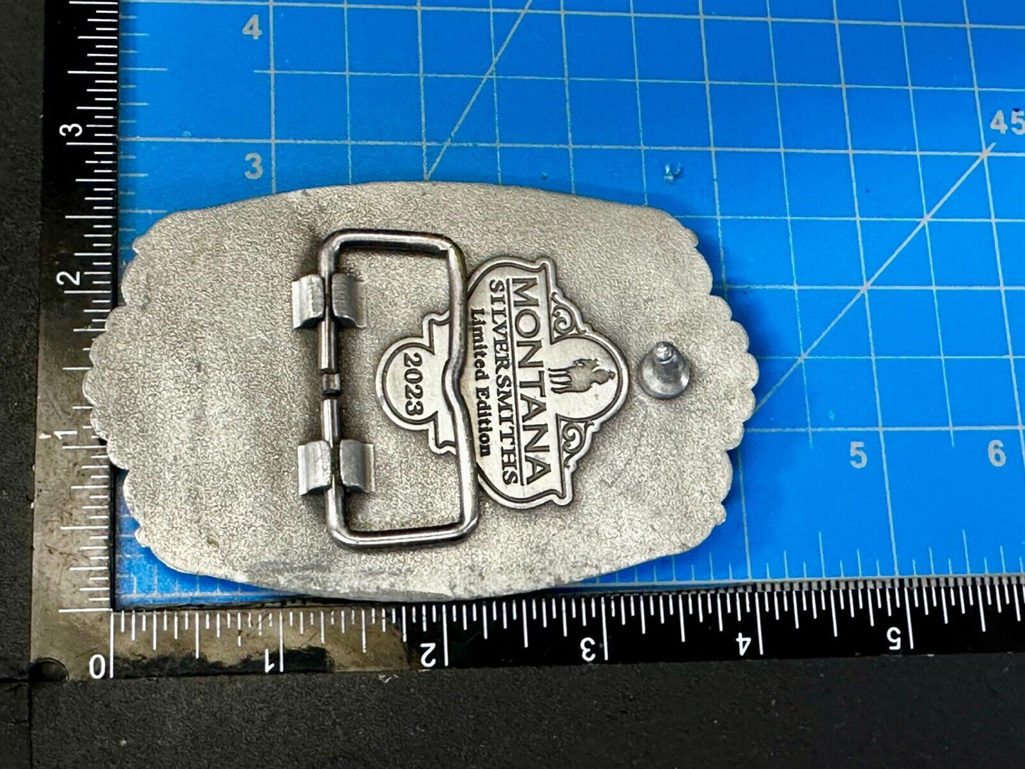 2023 Pendleton whiskey Let'er Buck Rodeo Cowboy Montana Silversmiths Belt Buckle