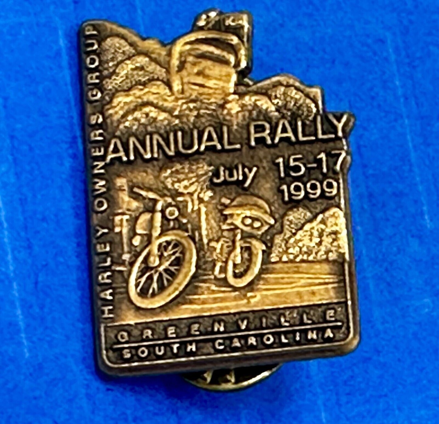1999 Harley Davidson Owners Group ANNUAL RALLY South Carolina Vest Jacket pin