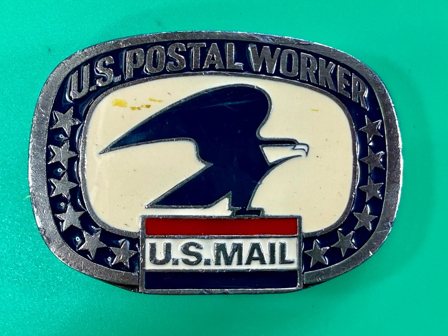 U.S. Postal Worker Service U.S Mail Vintage Buckle Bakery Belt Buckle