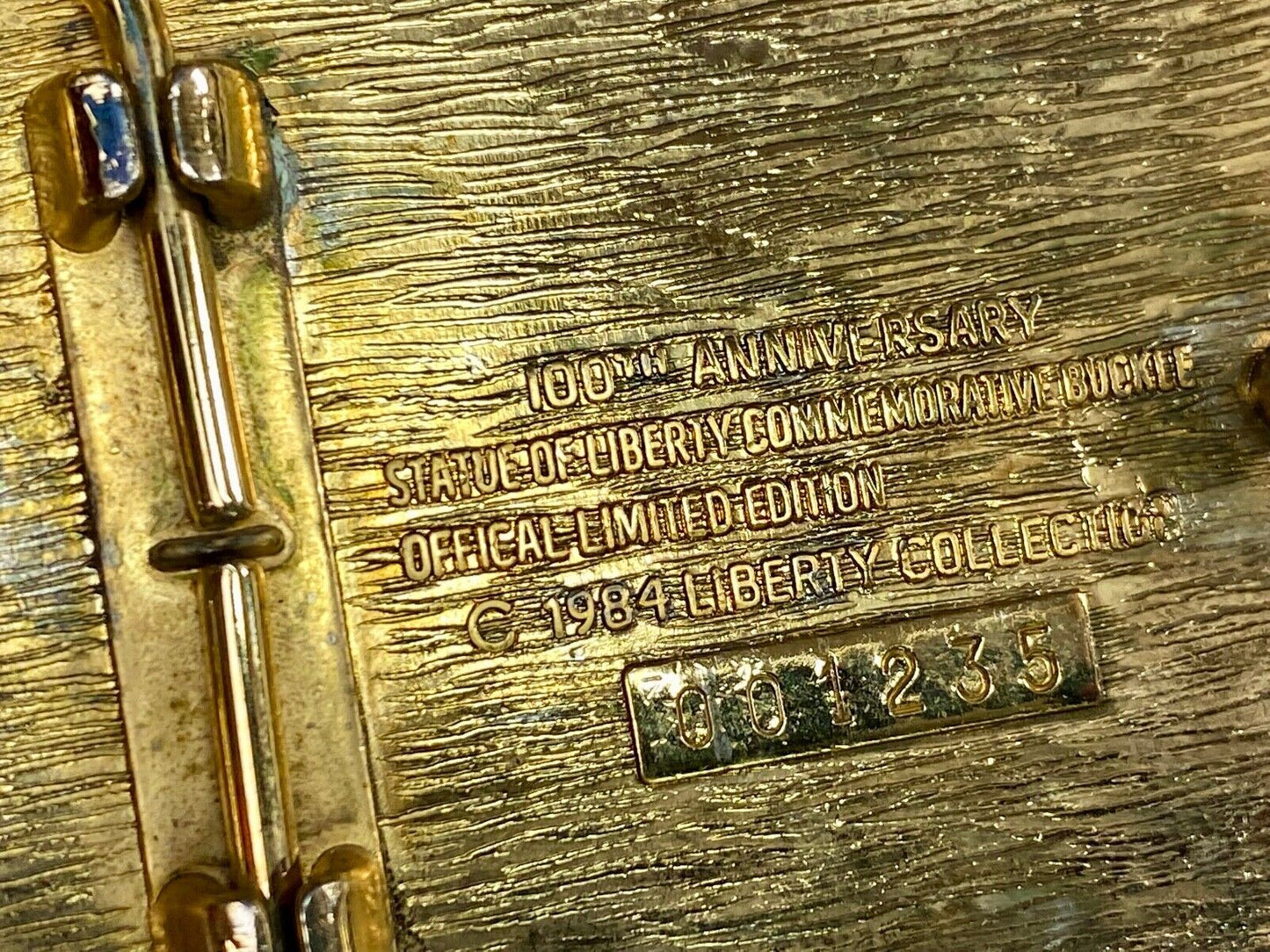 Vintage 1984 Patriotic Lady Liberty 100 Years Of Liberty Collection Belt Buckle