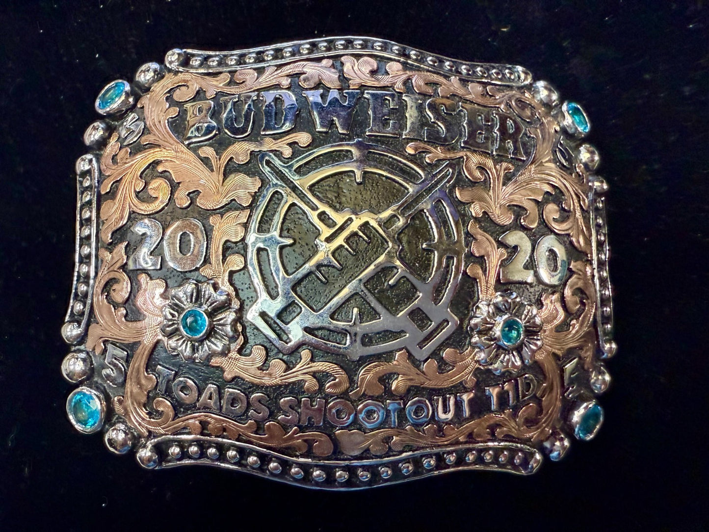 2020 Budweiser Toads Shoot Out TID Event 2ND TO NONE Trophy NASCAR Belt Buckle