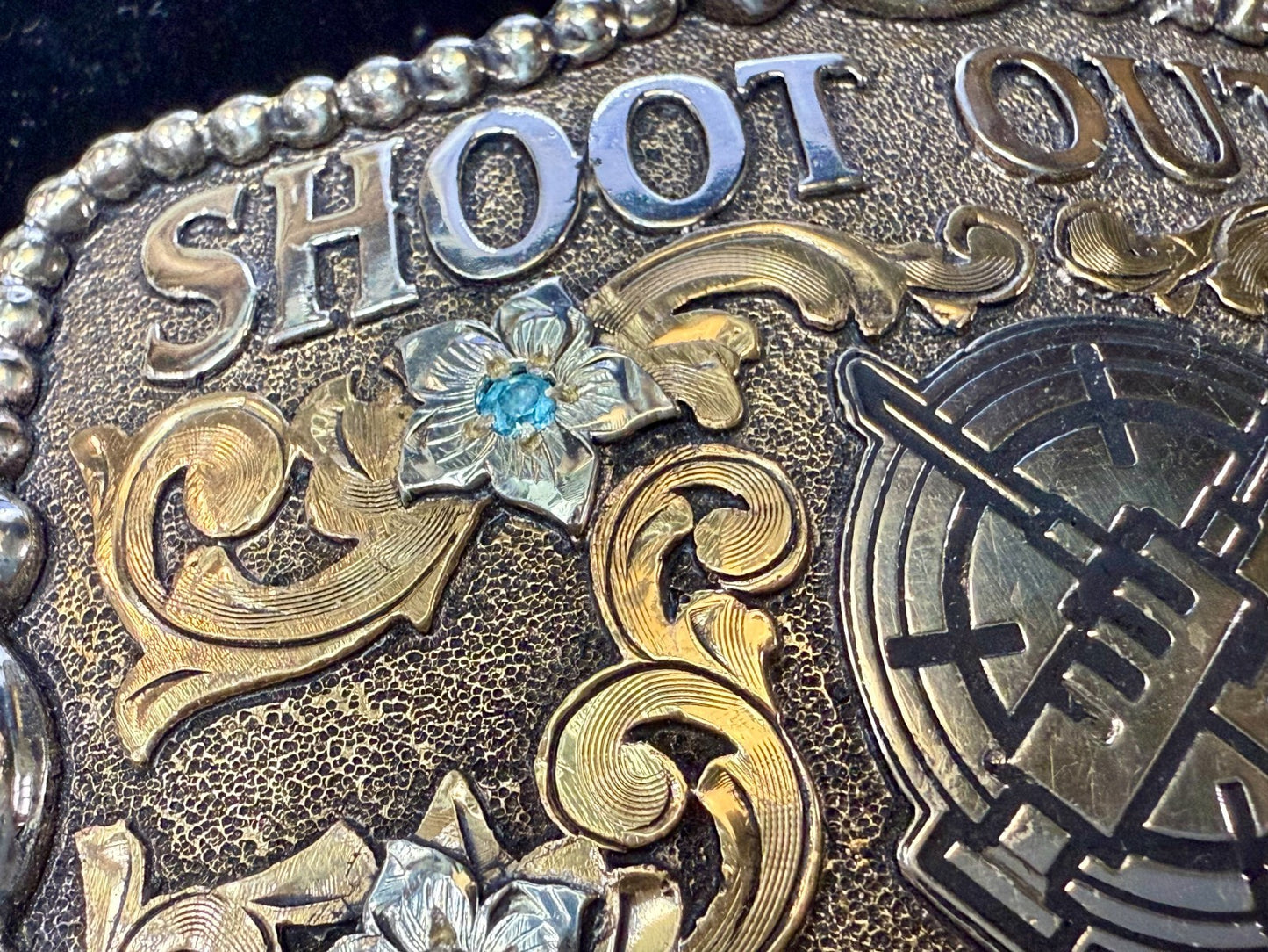2016 WTX JDRF Budweiser Shootout NASCAR Trophy Molly's Custom Silver Belt Buckle