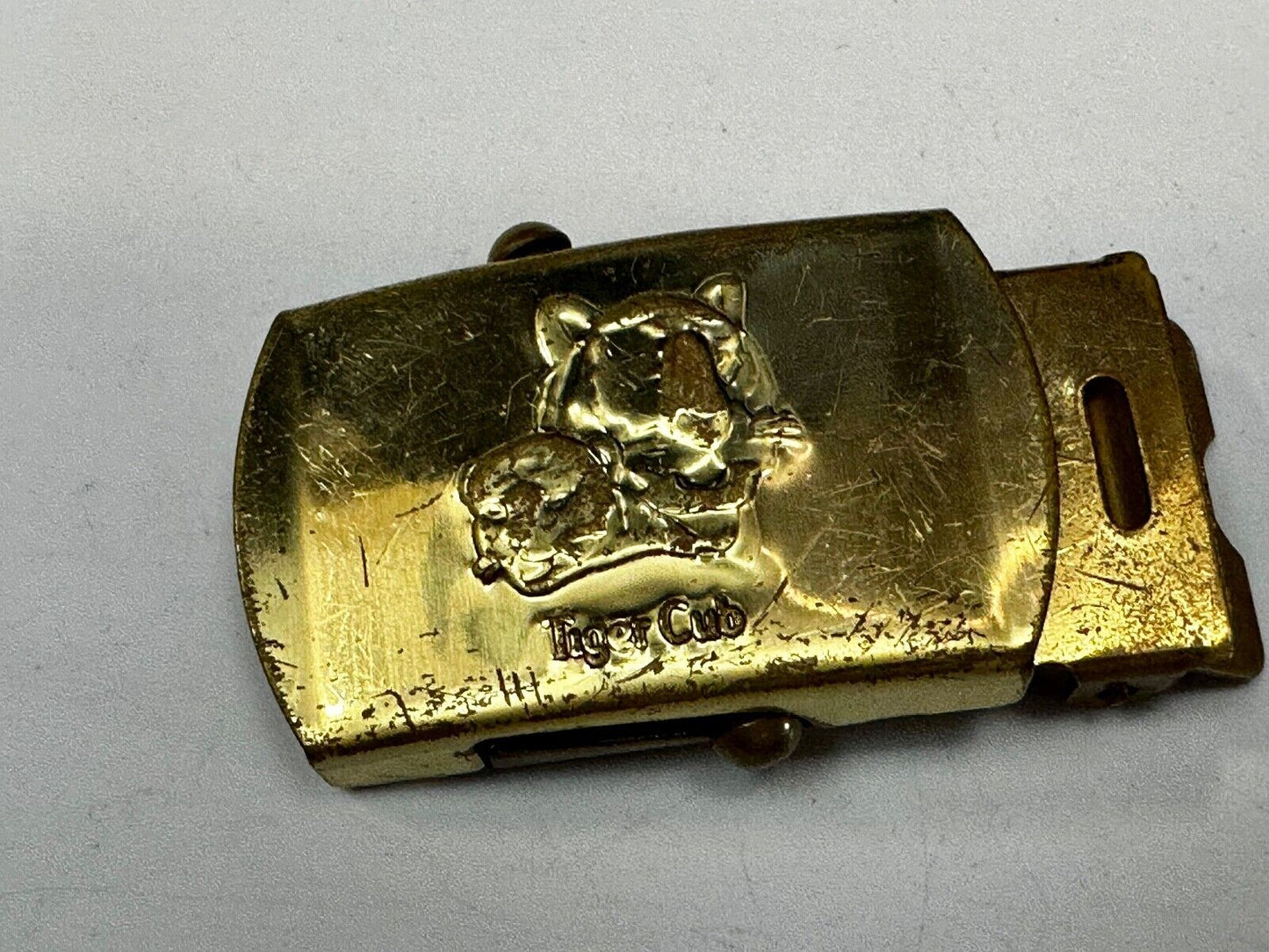 Tiger Cub Scout Replacement Solid Brass USA made Uniform Belt Buckle