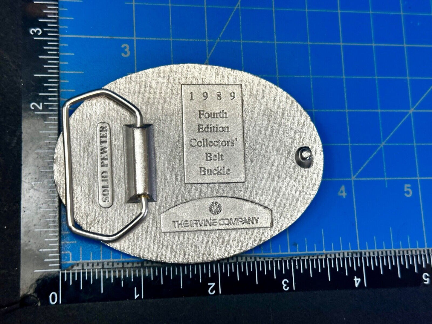 The Irvine Company 1989 Fourth Edition Collectors Western Ranch Belt Buckle