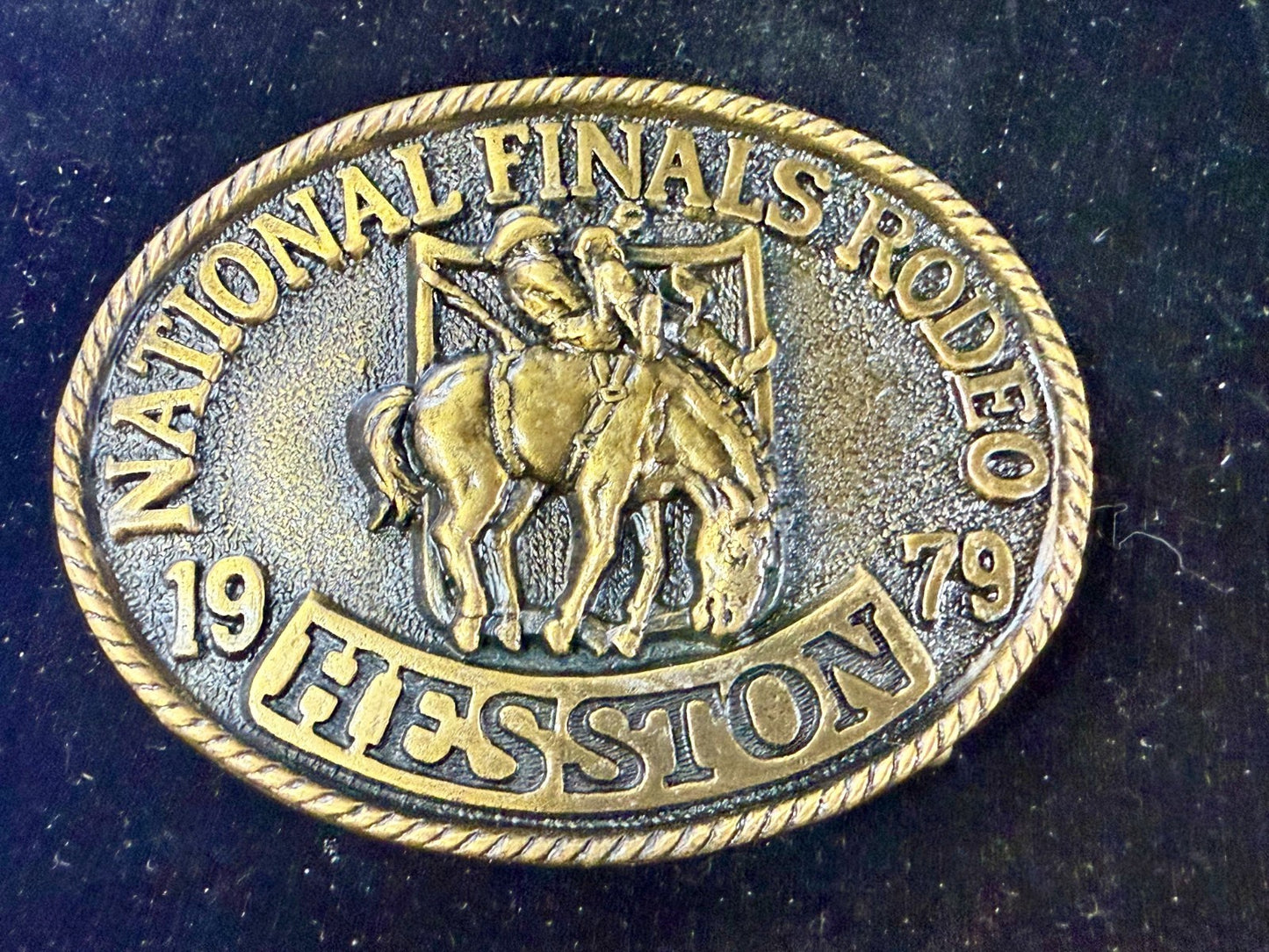 1979 Hesston NFR National Finals Rodeo Cowboys Western 5Th Edition Belt Buckle