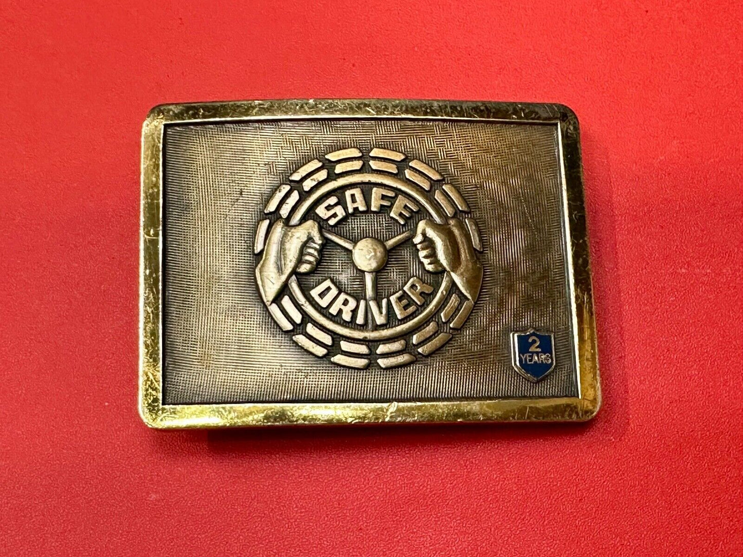 Balfour Safe driver Semi Big Rig Transport belt buckle with 2 year insert