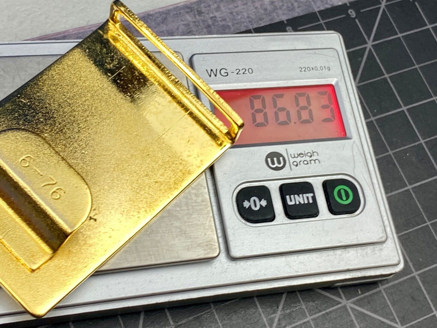 Vintage antique? two piece gold tone dress belt buckle G-76