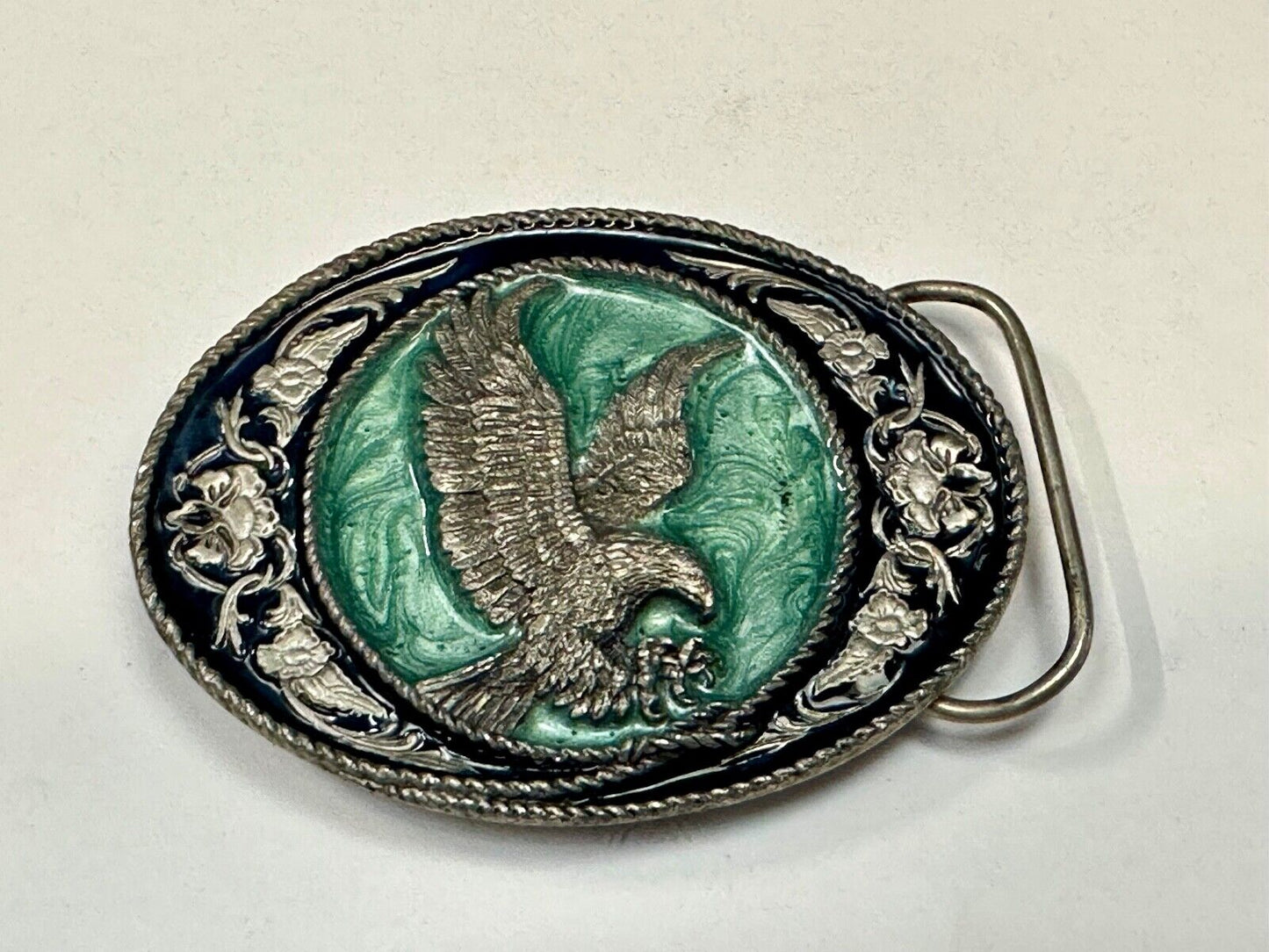 THE EAGLE - Attacking Hunting Diving Siskiyou Vintage Belt Buckle 1991 G-5