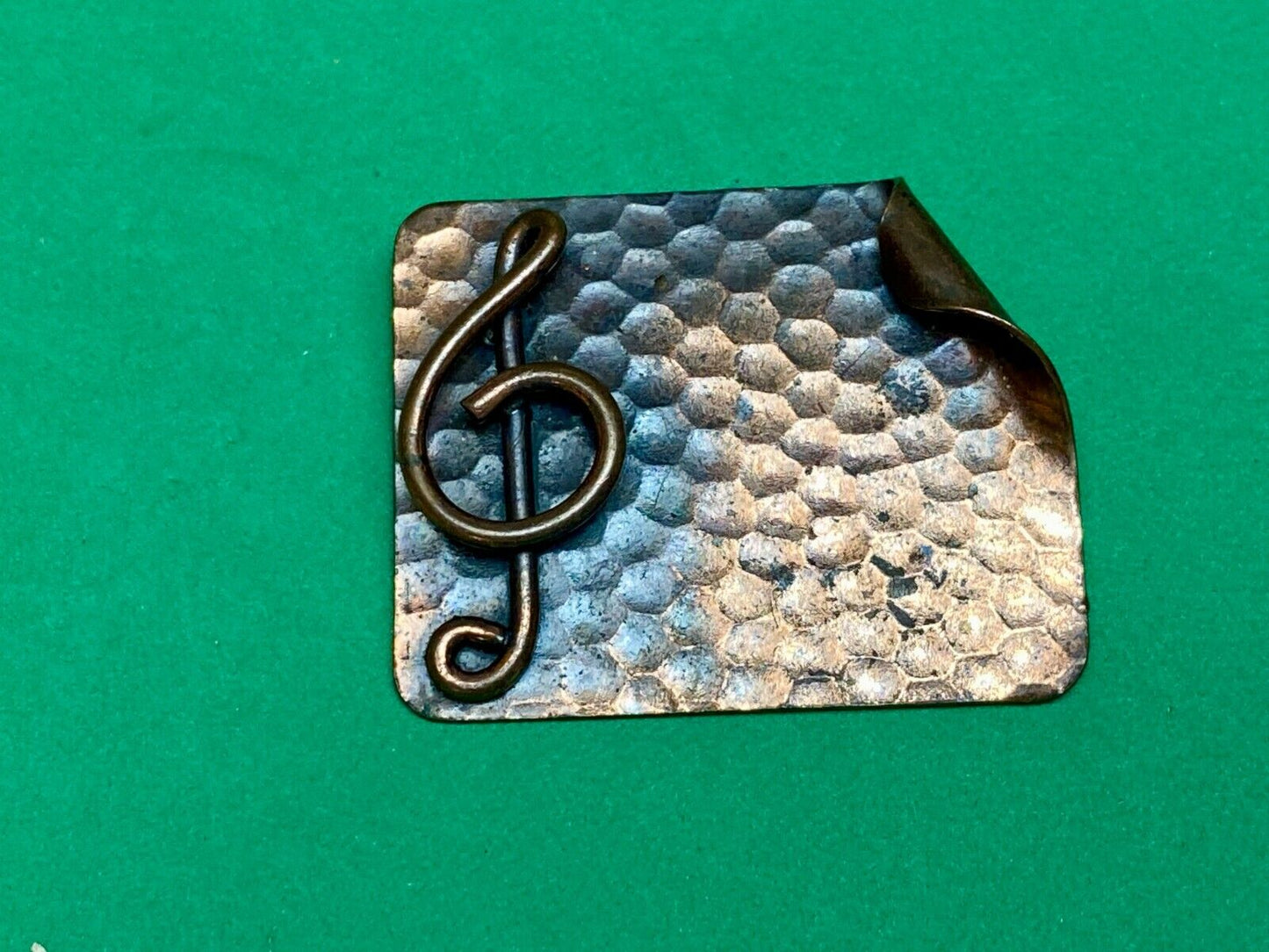 Vintage Brooch Marshall Treble Clef Music Sign Symbol Sheet music pin