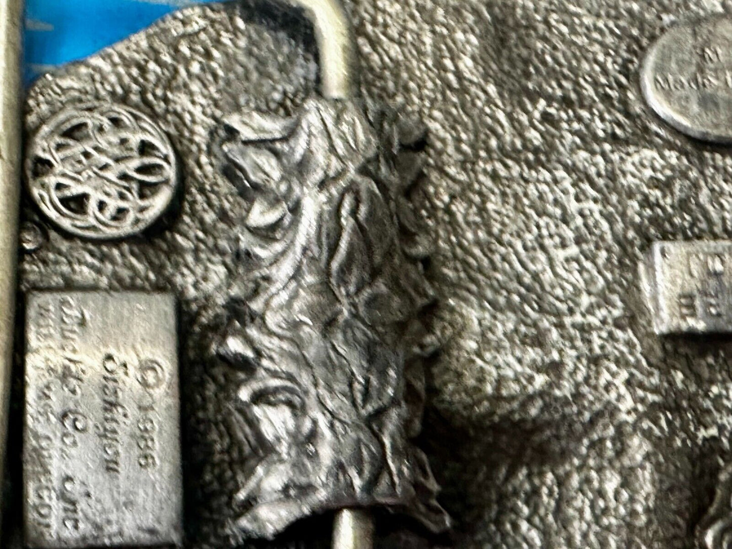 American Truck I'D RATHER BE TRUCKIN Pewter Vintage 1986 Belt Buckle - Siskiyou
