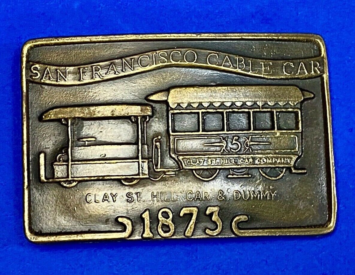 The History Of The San Francisco California Cable Car Transportation Belt Buckle