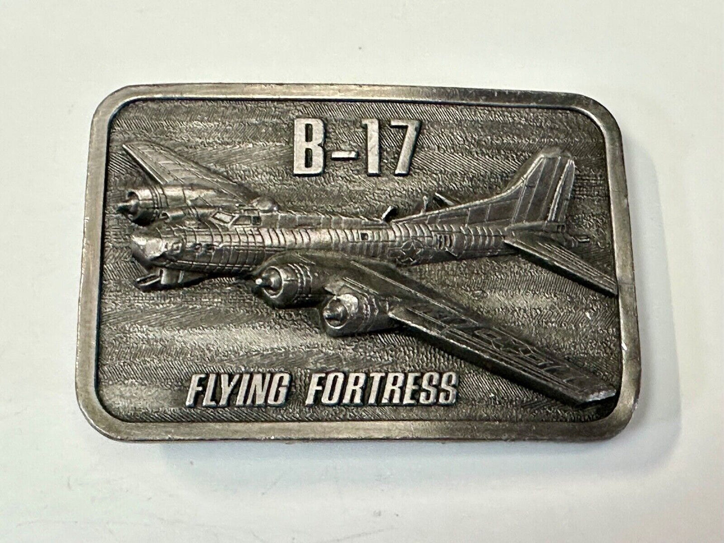 B-17 Flying Fortress 1985 Anniversary Military Plane War Birds Belt Buckle