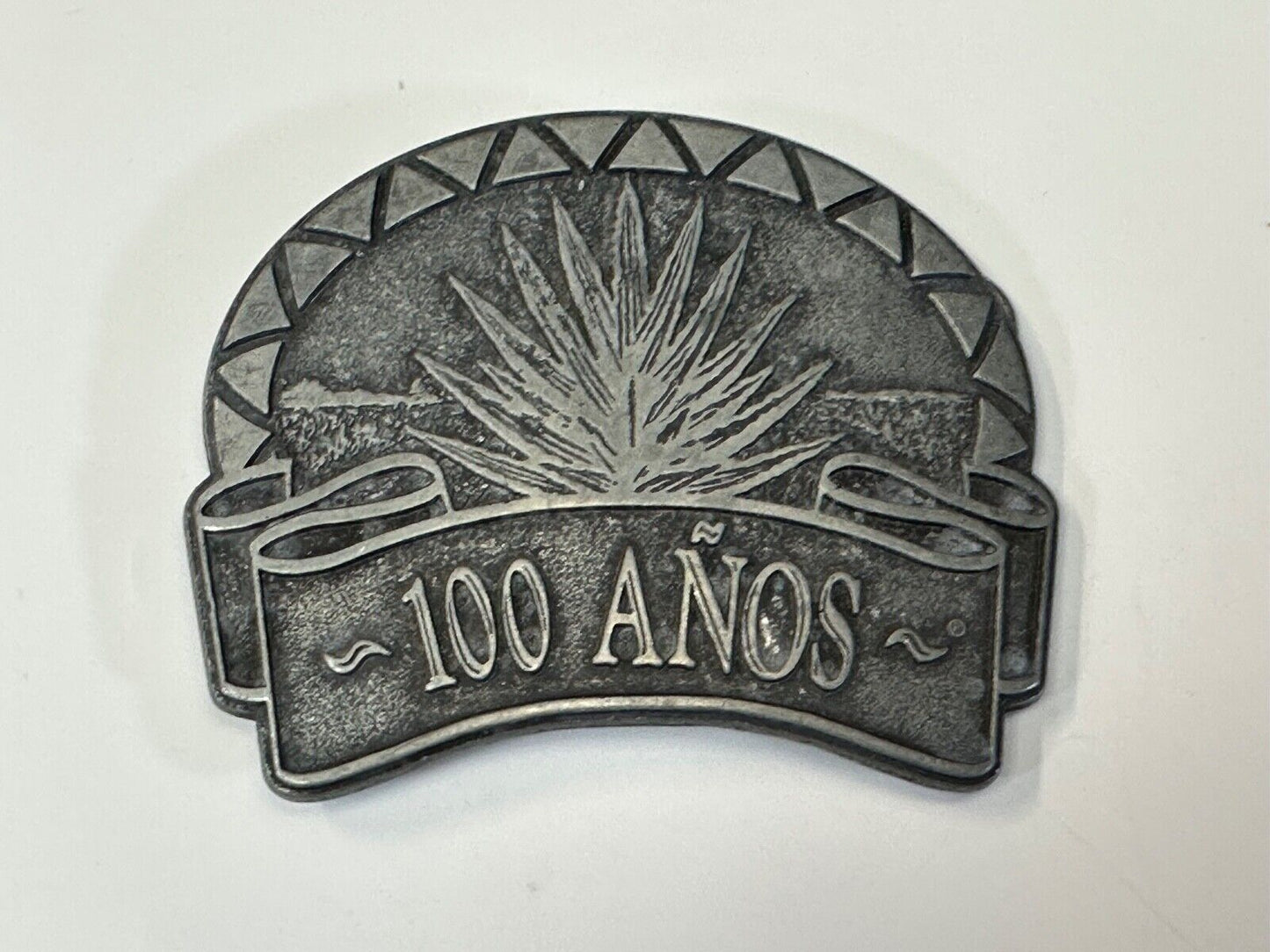 Tequila 100 Anos Tequila Brand Advertising Promo Vintage belt buckle
