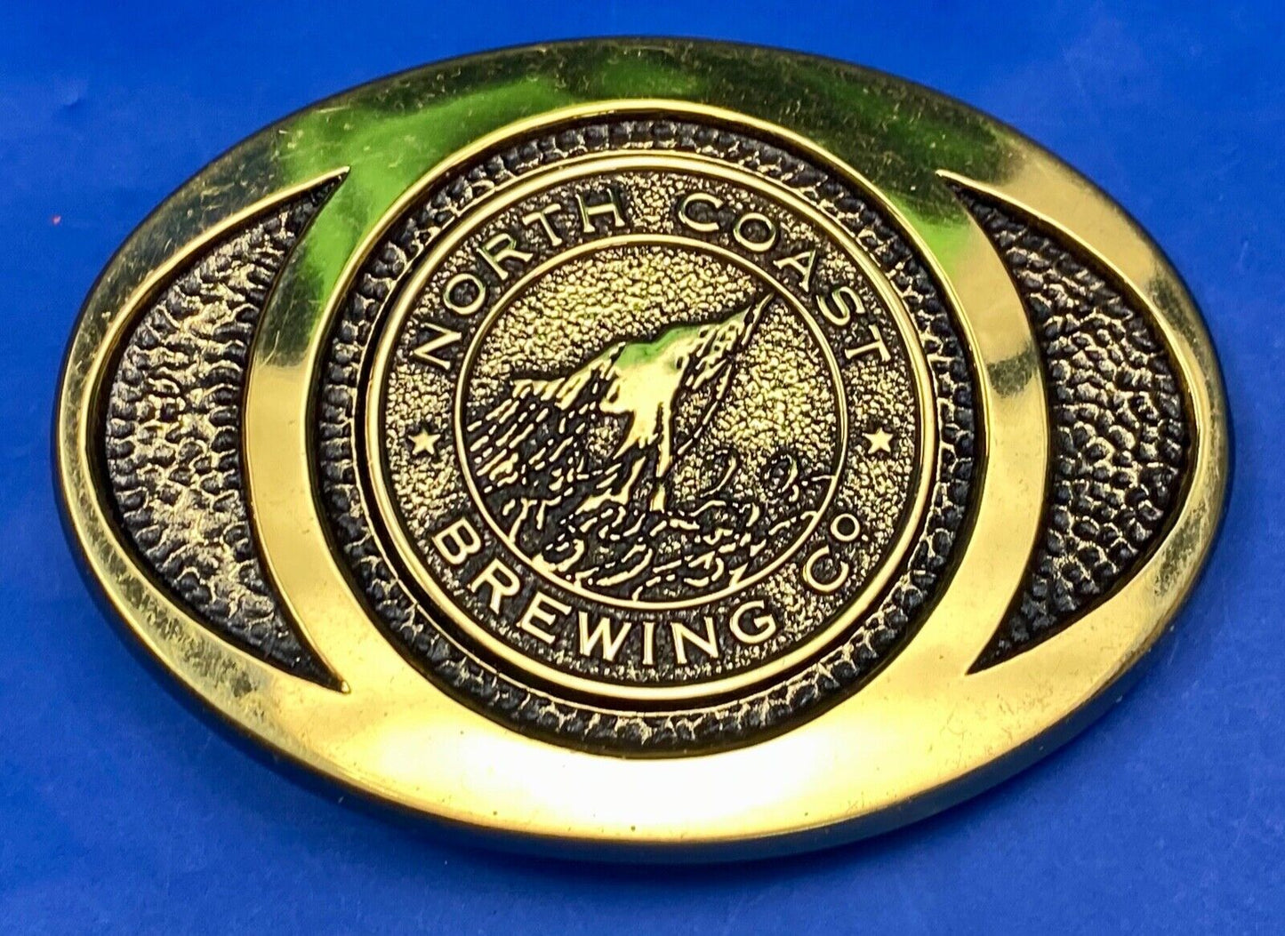Beer Brewery Collectable North Coast Brewing Company Solid Brass Bts Belt Buckle