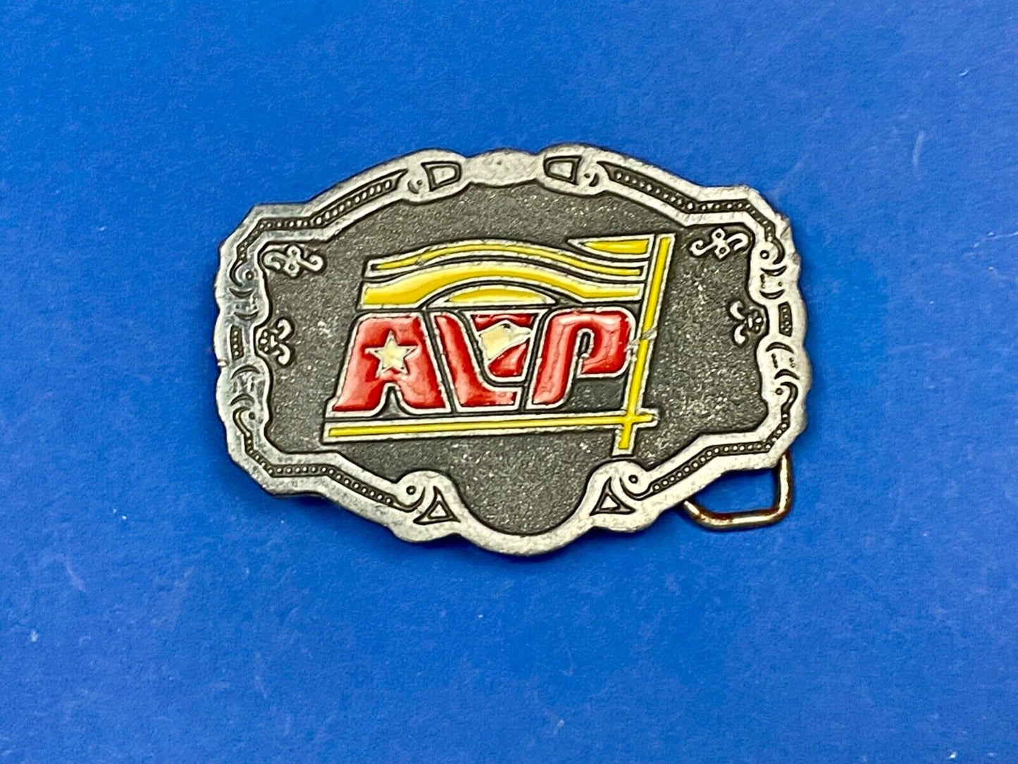 Vintage Avp Logo Emblem Western Framed Belt Buckle
