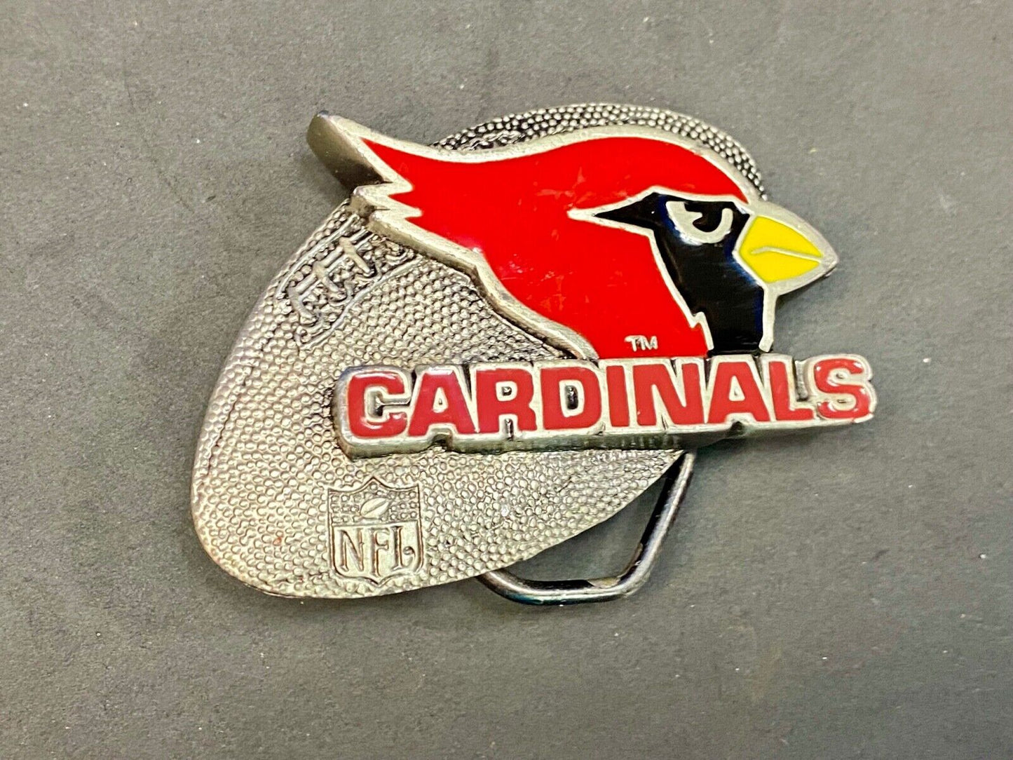 Vintage 1994 Phoenix Arizona Cardinals Nfl Sports Football Team Belt Buckle