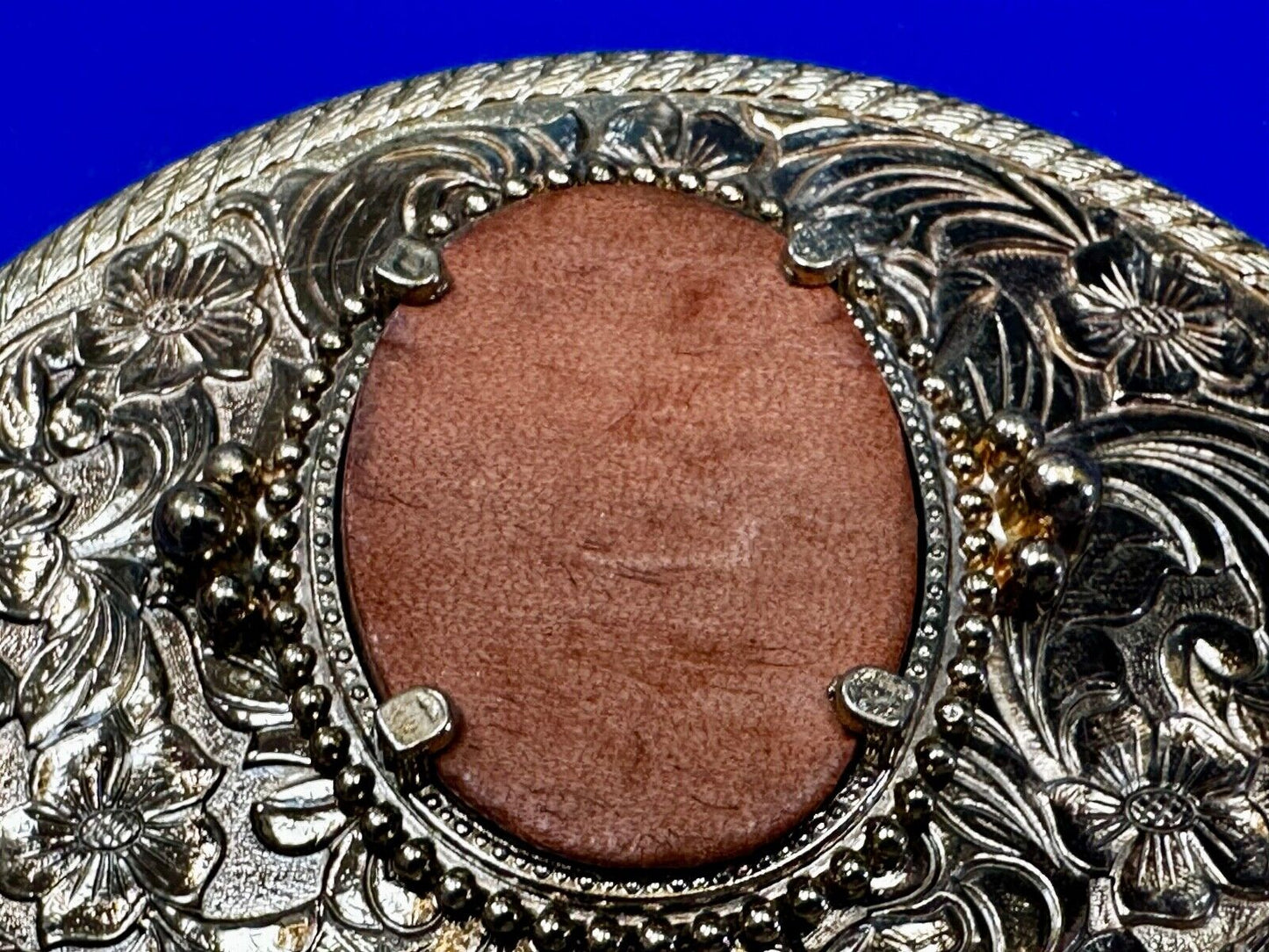 30 x 40 mm Western gold tone Ornate Belt Buckle To Mount Your Cabochon Gem Stone