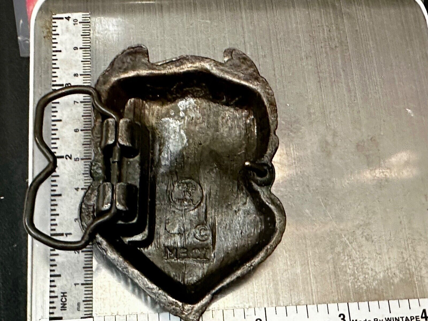 Bearded Devil Vintage MBCI Fantasy Man Head Vintage 70s Belt Buckle