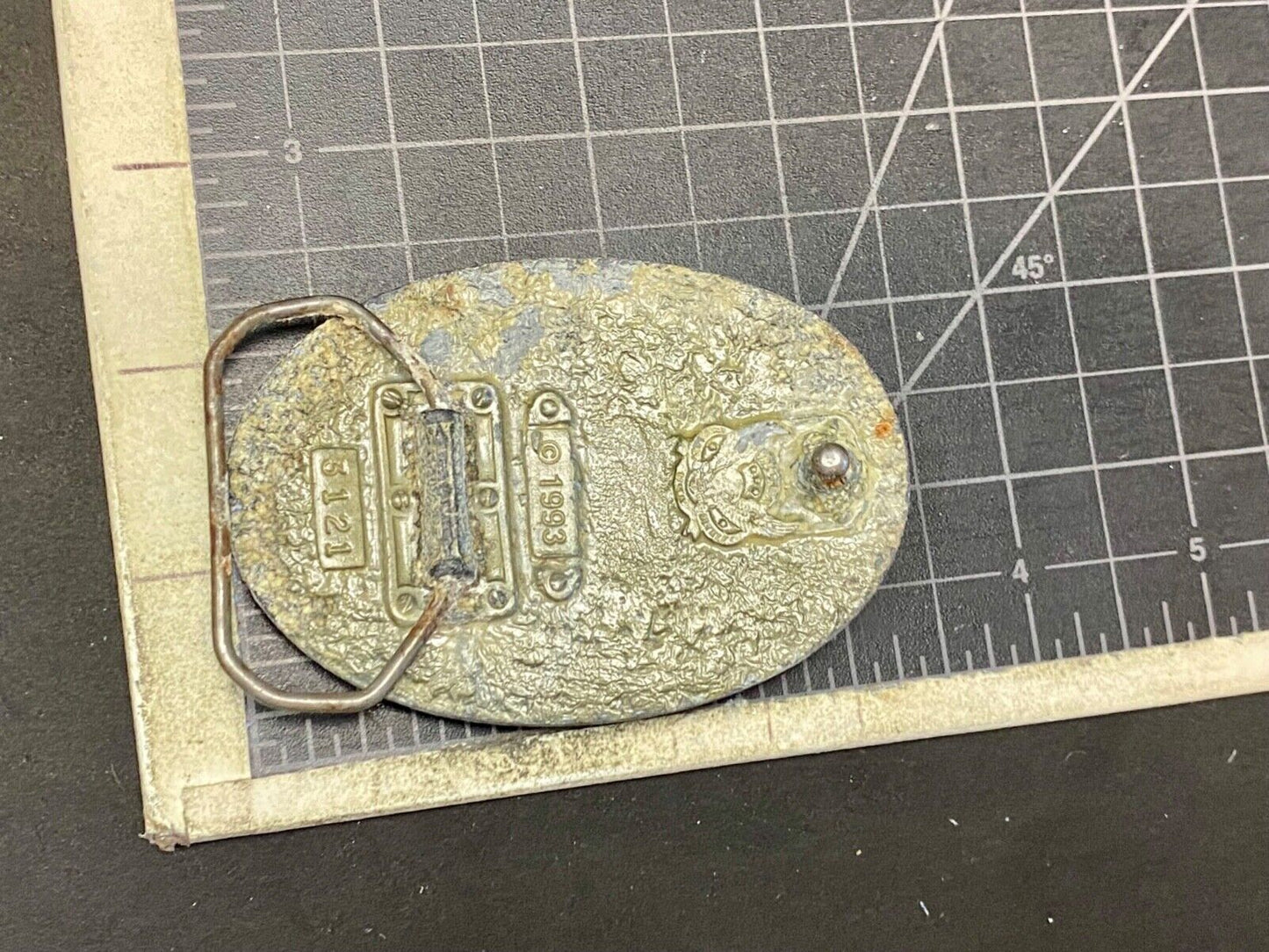 Vintage 1993 Western Star And Flower Swirl - Great American Belt Buckle Co