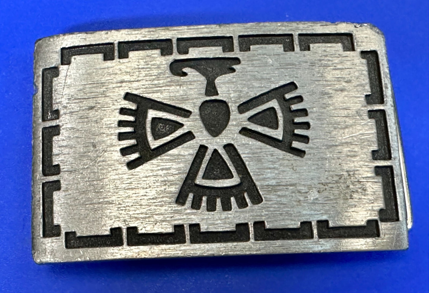 Thunderbird Native American Indian Art Symbol Rectangular Western Belt Buckleun