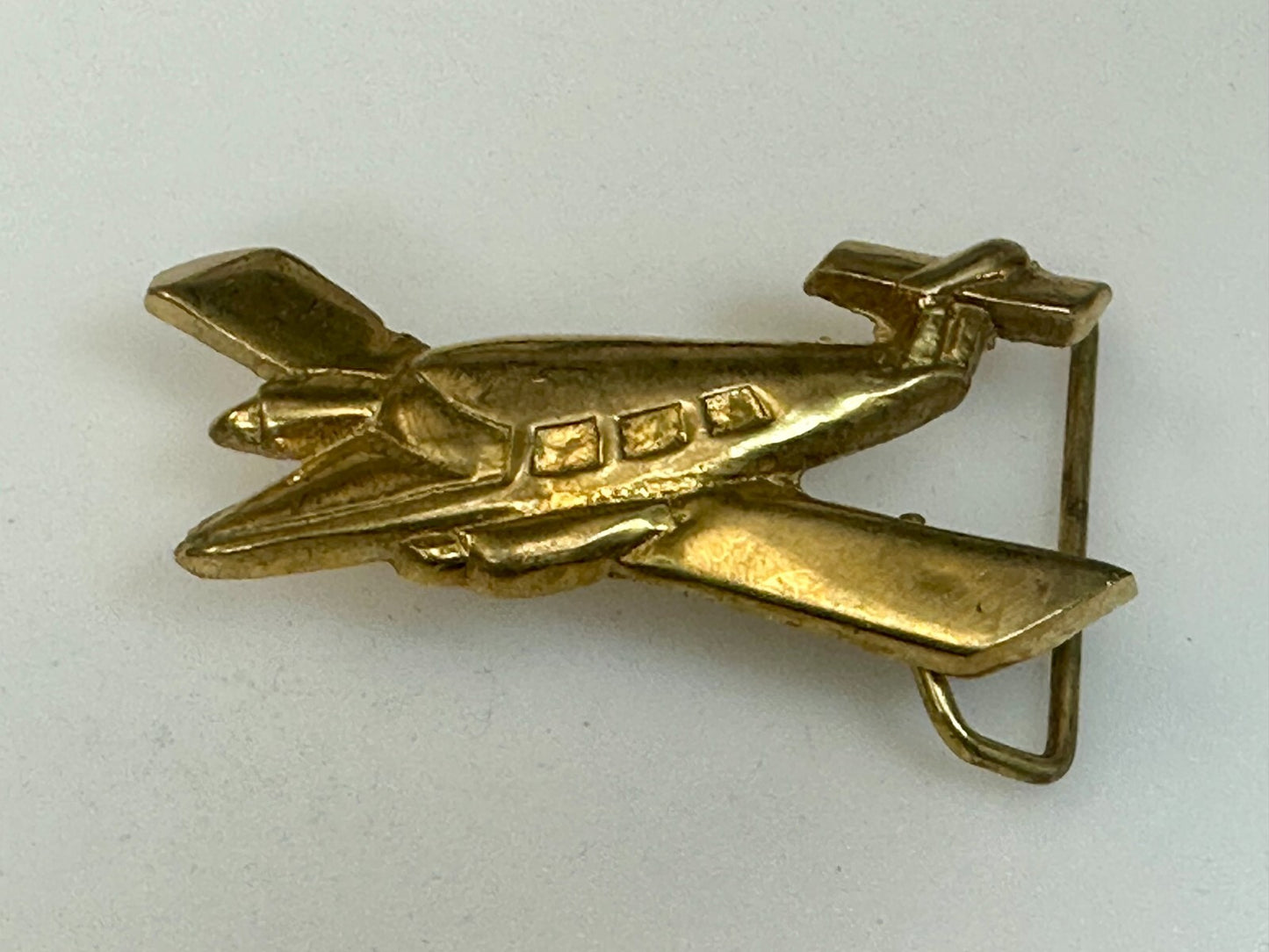 Beechcraft King AirPlane Aircraft Figural Private Pilot Cessna Belt Buckle