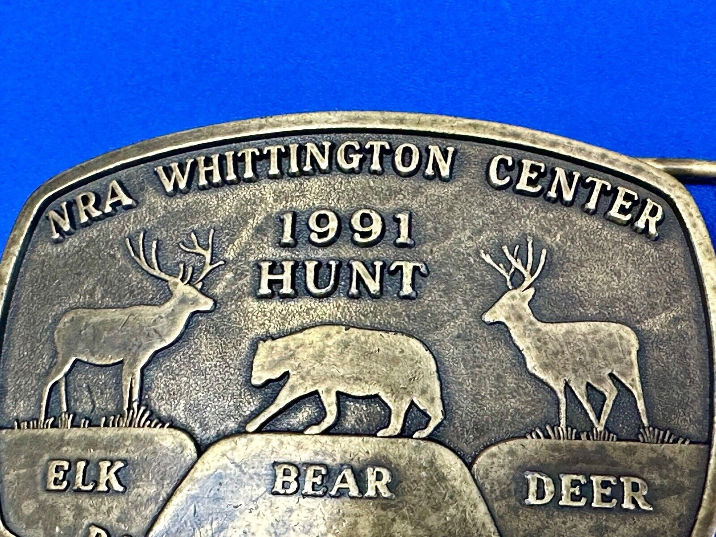 1991 Hunt Raton New Mexico vintage belt buckle from NRA Whittington Center
