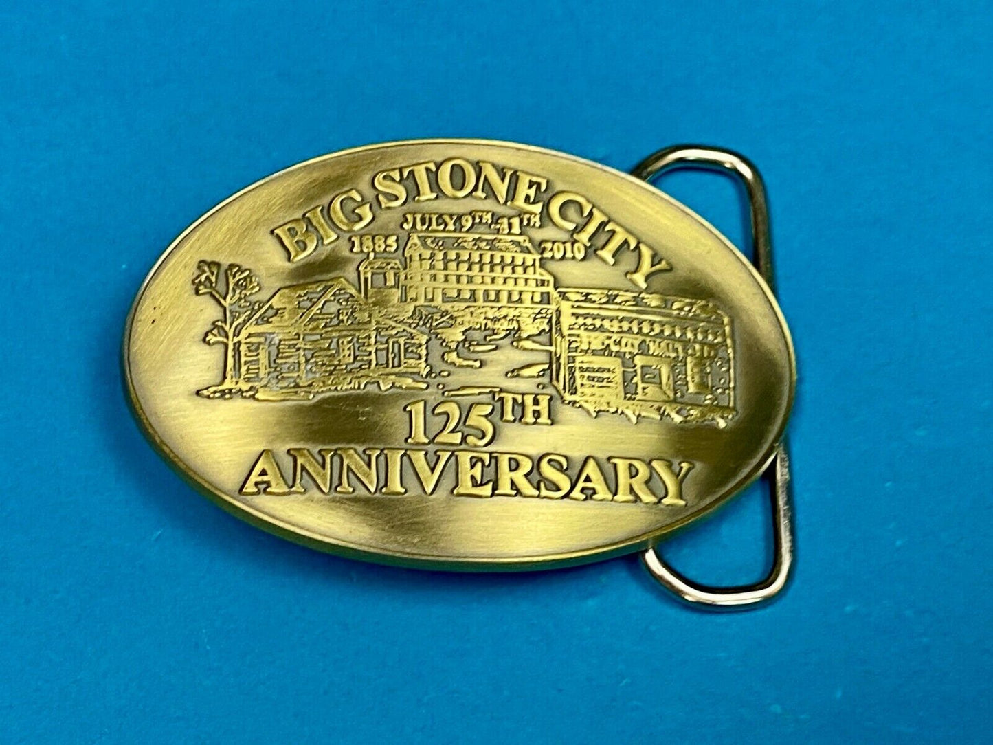 Big Stone City 125Th Aniversary 2010 Commemorative Celebration Belt Buckle