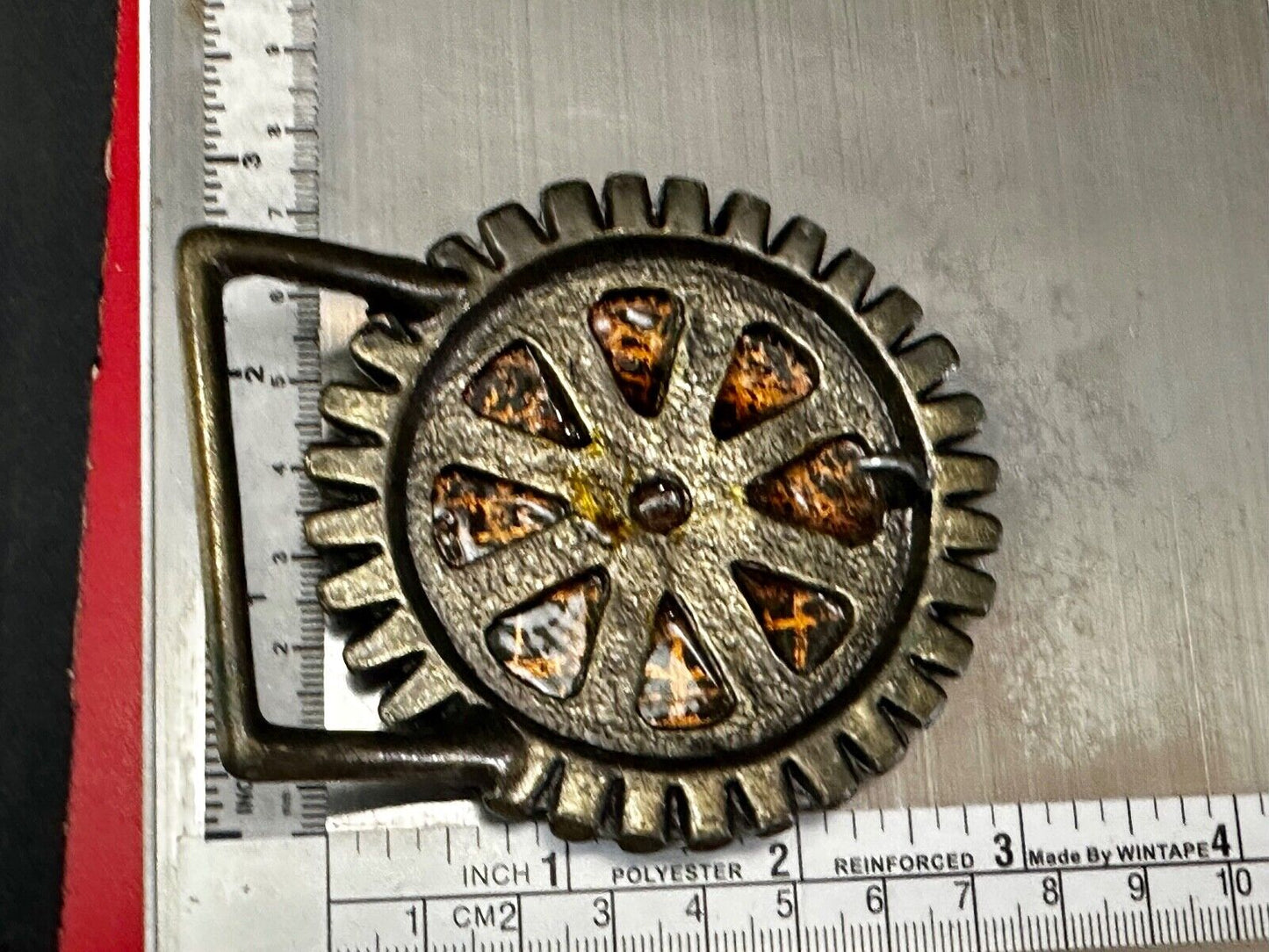 Artisan Metalworker Green Email Art Project - Beautiful Vintage Belt Buckle