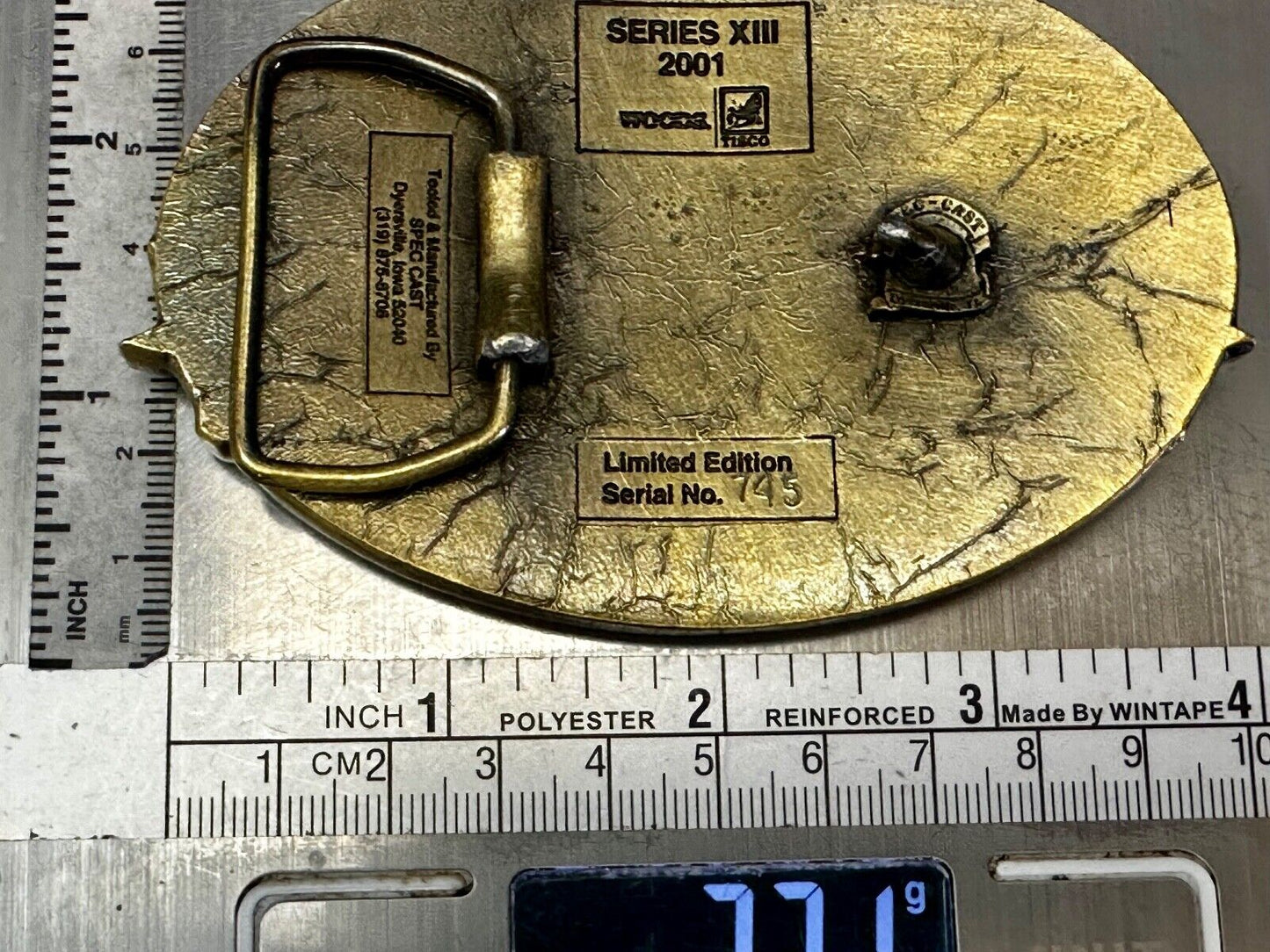 TISCO Tractor Implement Supply Replacement Parts 64 years, 2001 Belt Buckle