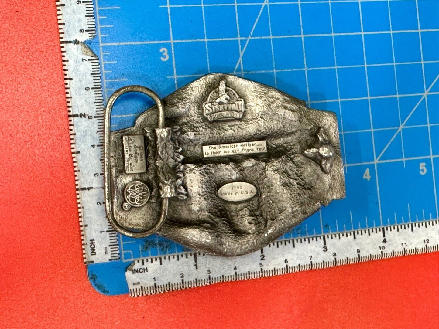 The American Veteran - Vintage 1988 Siskiyou Limited belt buckle Thank you